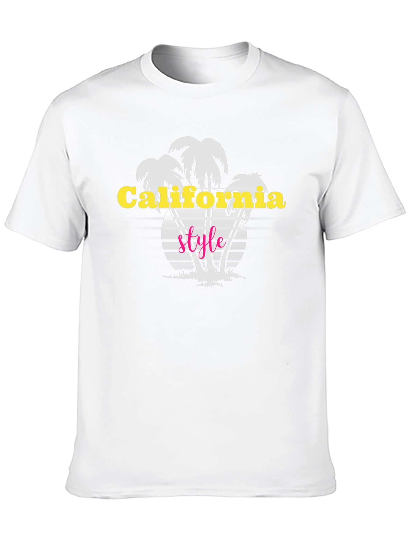 California Style Black Graphic T-Shirt
