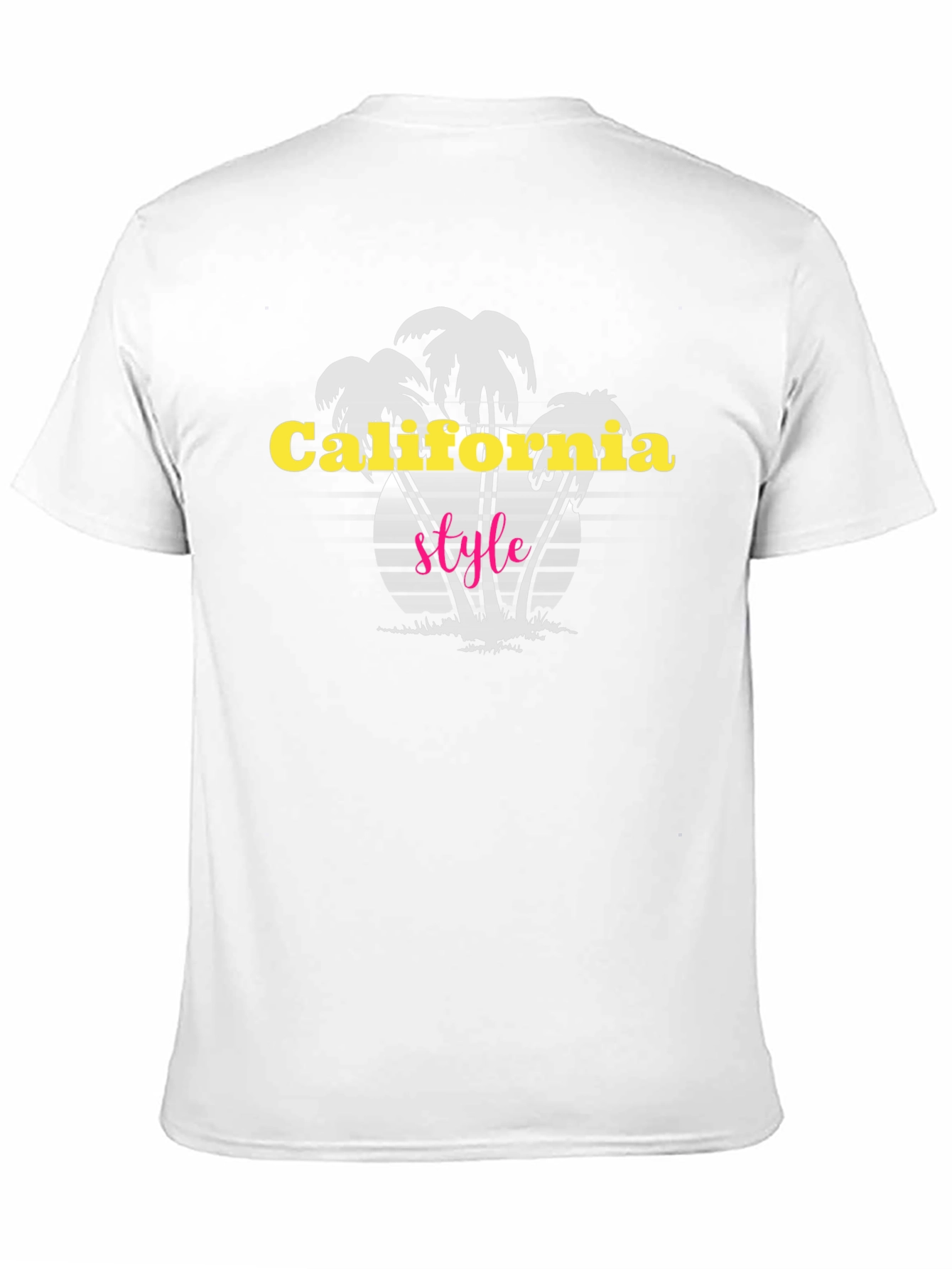 California Style Black Graphic T-Shirt