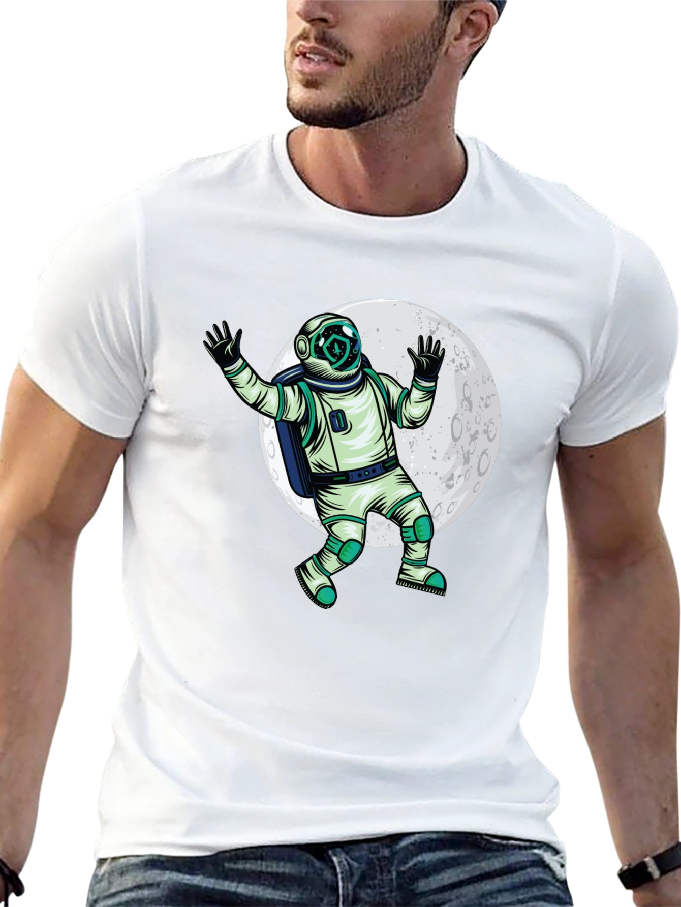 Astronaut on the Moon T-Shirt