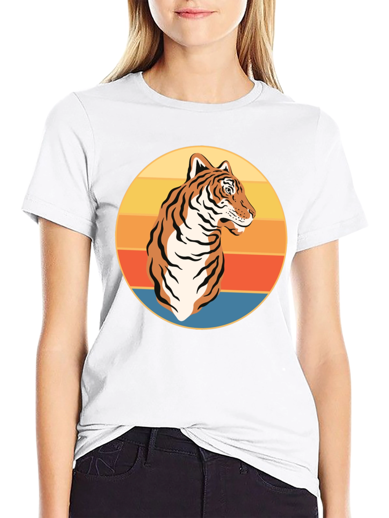 Retro Tiger Graphic T-Shirt