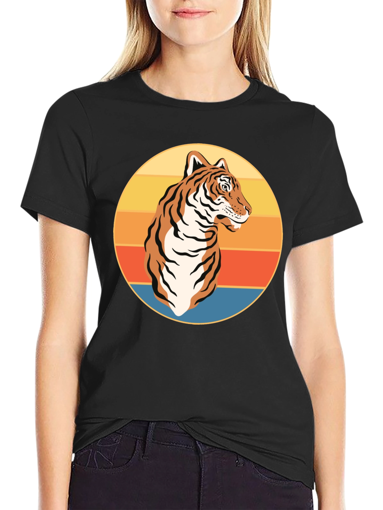 Retro Tiger Graphic T-Shirt