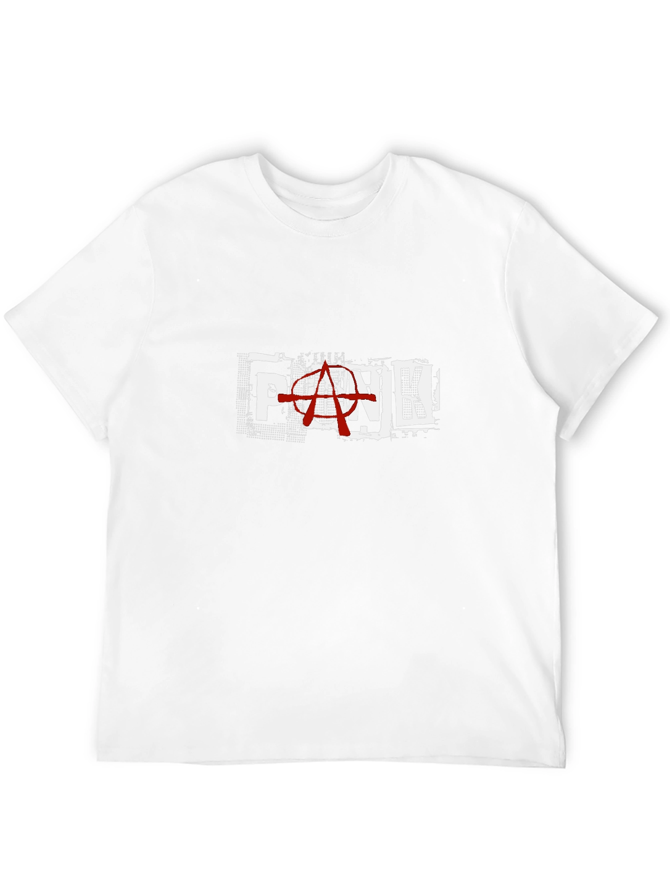 Punk Anarchy Graphic Print Black T-Shirt