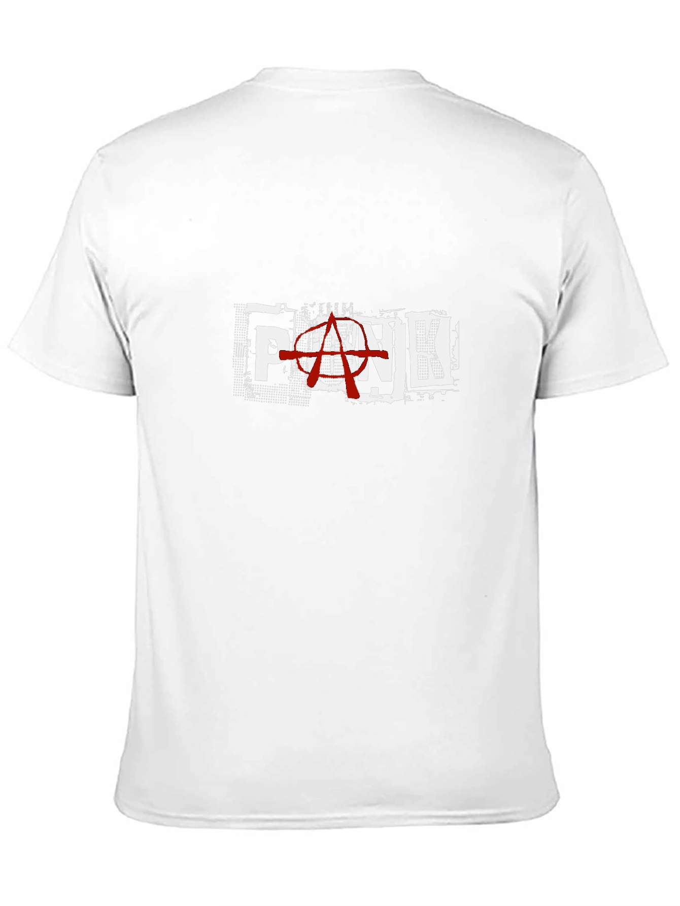 Punk Anarchy Graphic Print Black T-Shirt