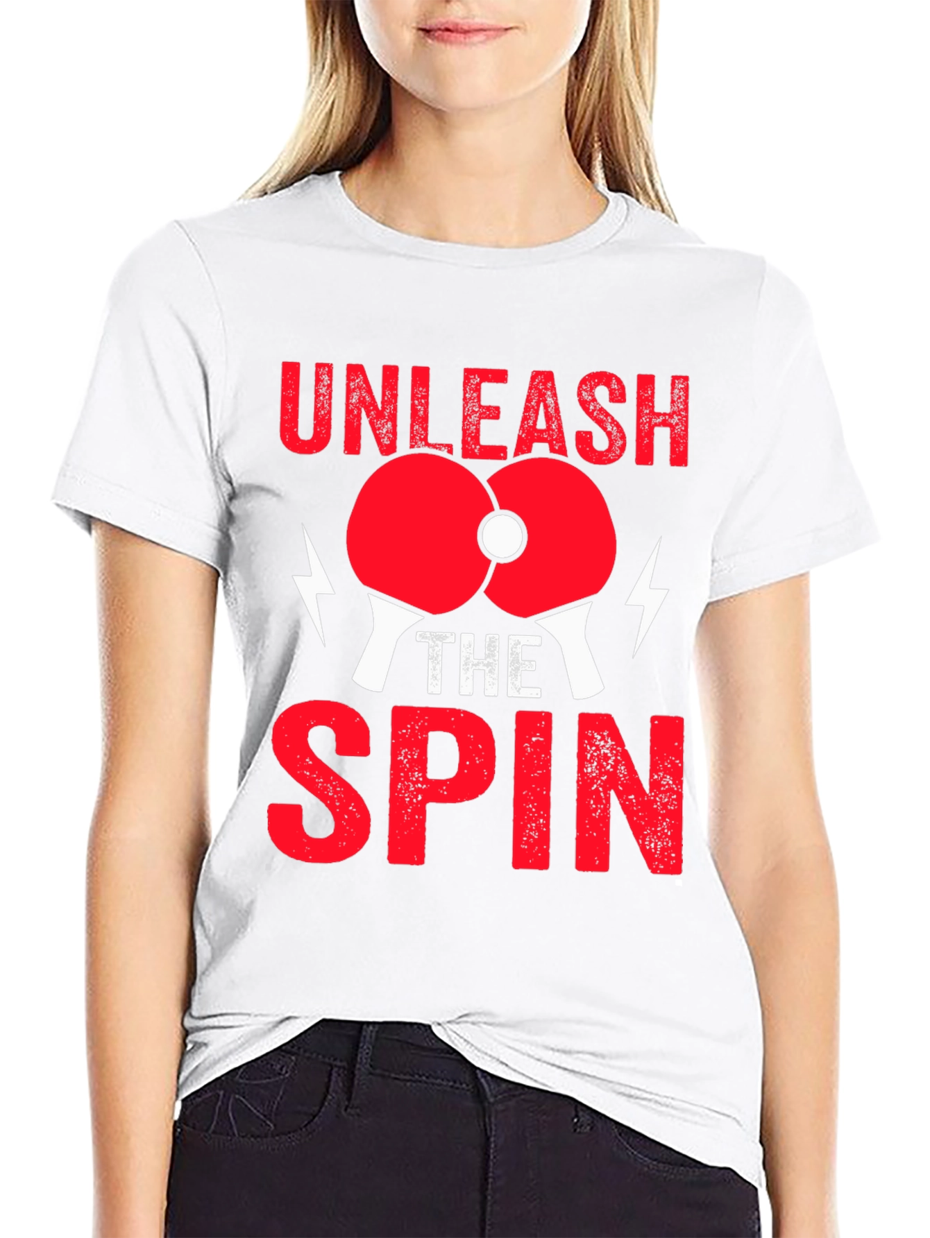 Unleash the Spin T-Shirt - Ping Pong Design
