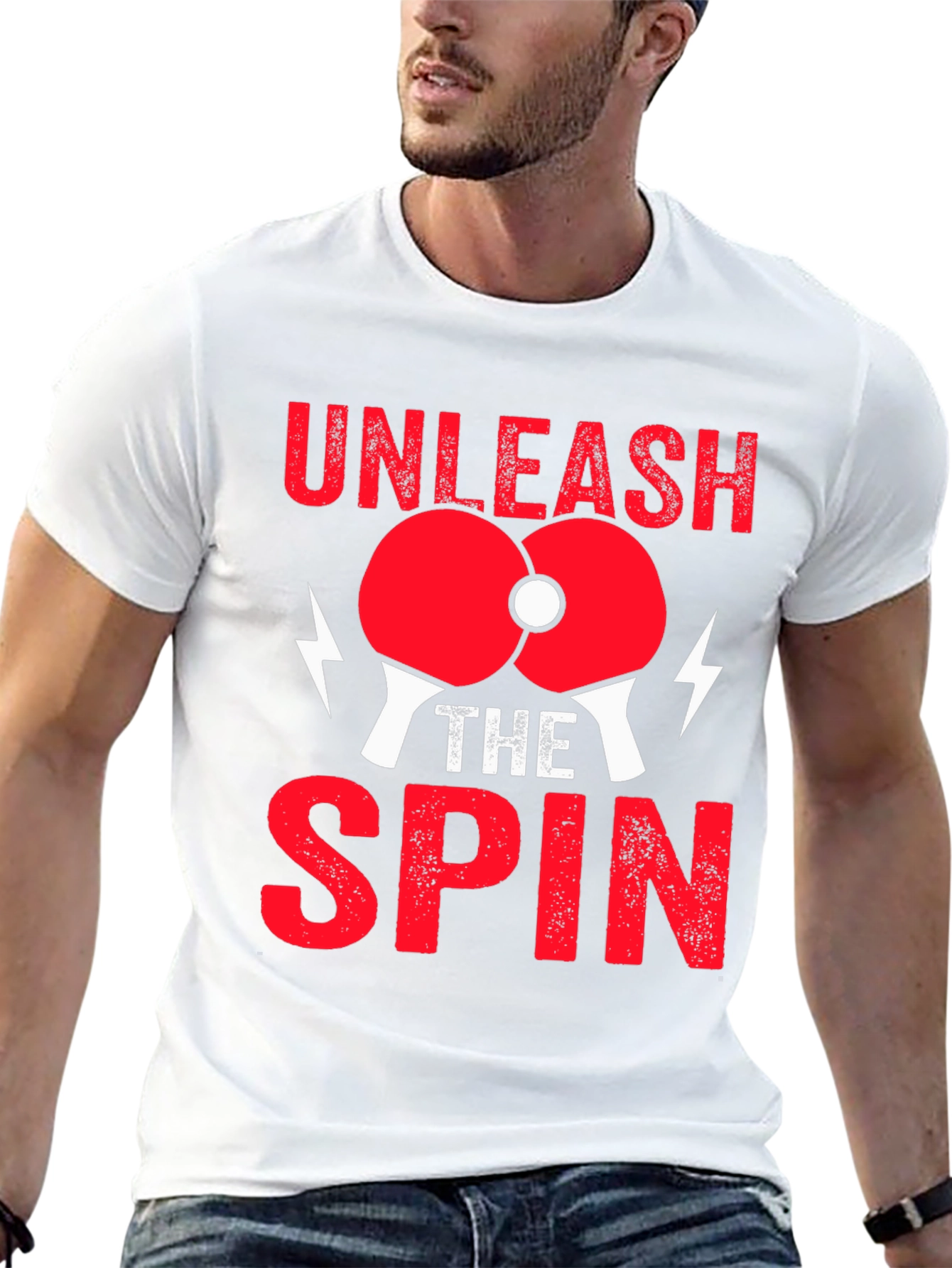 Unleash the Spin T-Shirt - Ping Pong Design