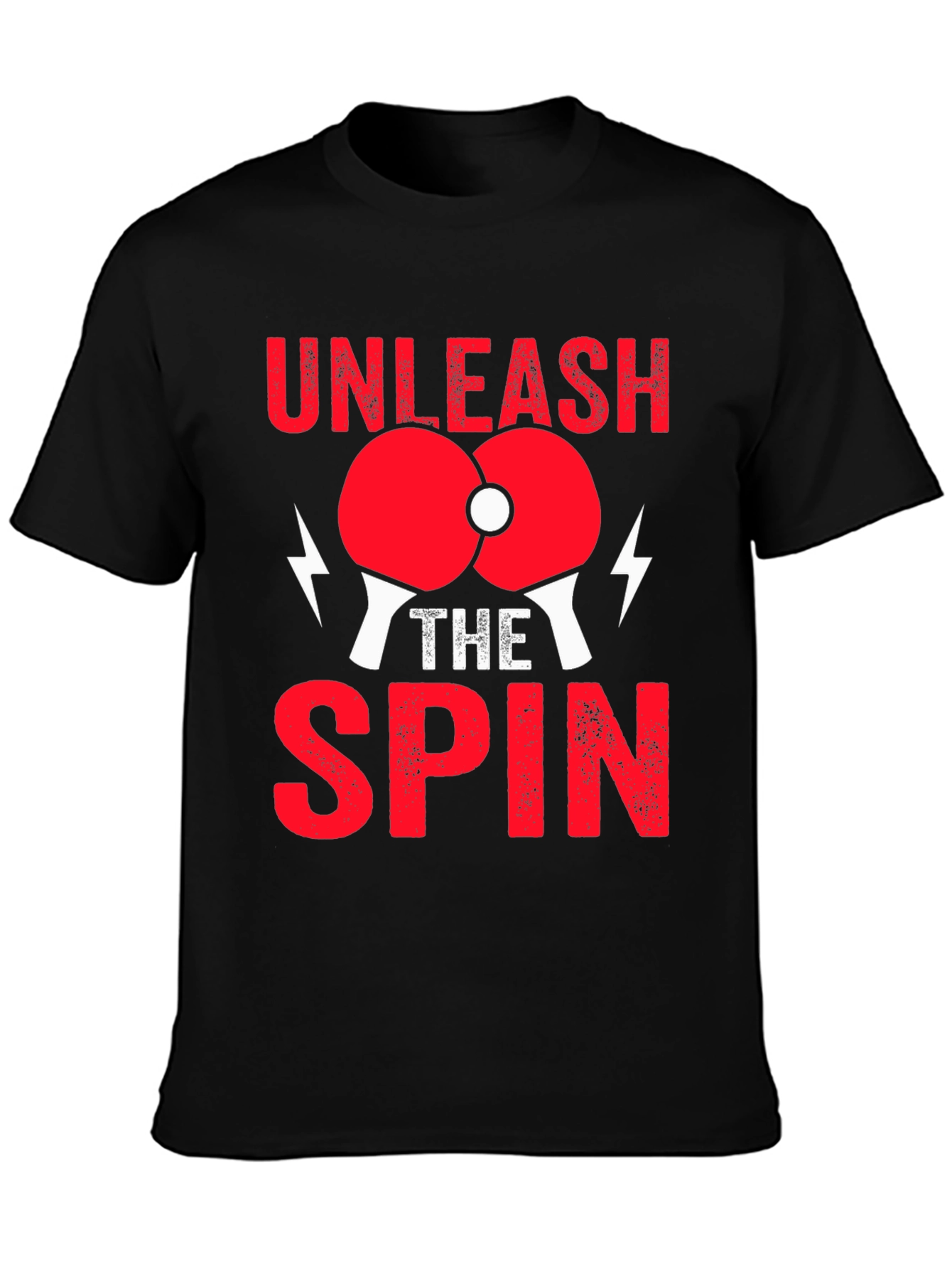 Unleash the Spin T-Shirt - Ping Pong Design