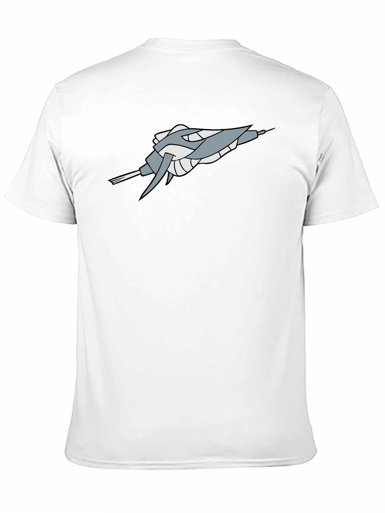 Sci-Fi Spaceship Graphic Black Tee - Stylish Geek Chic