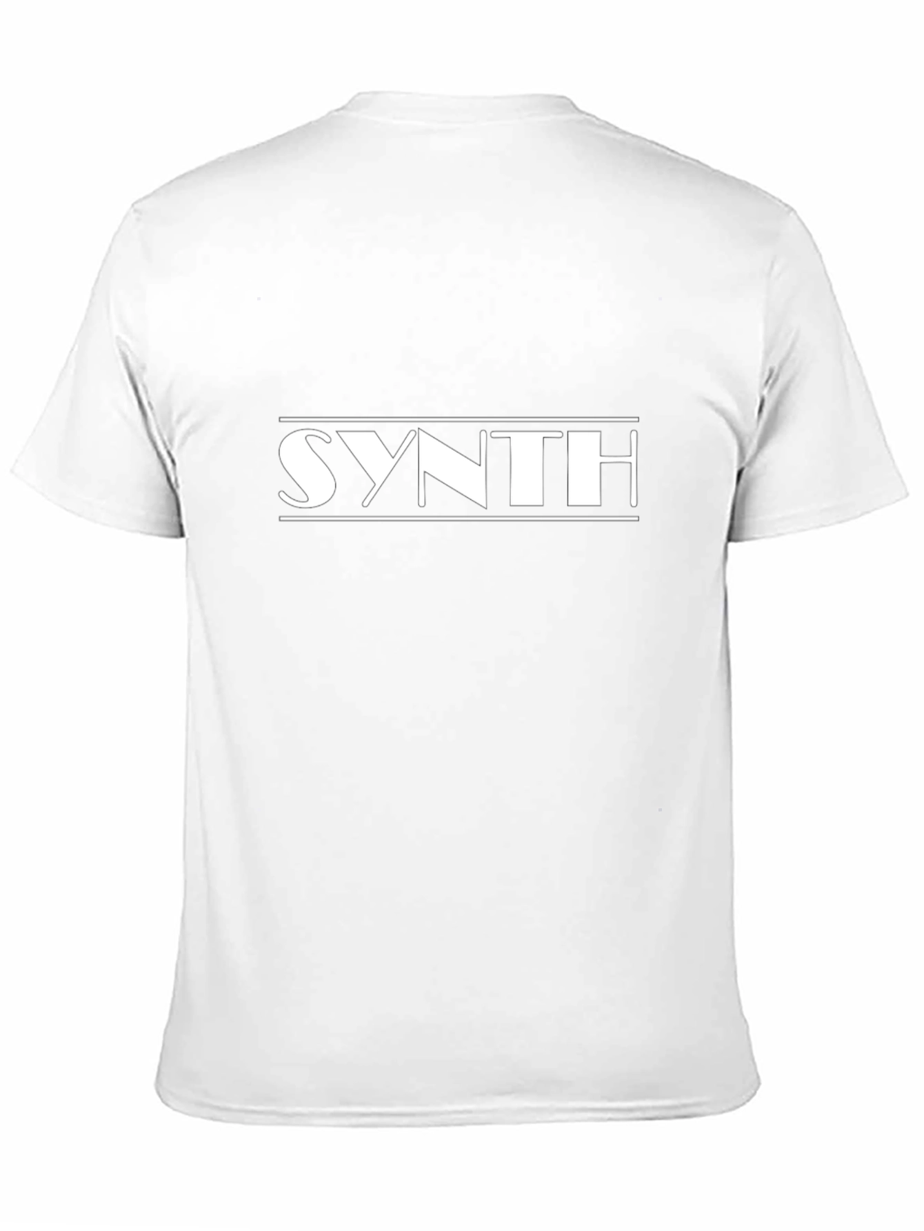 Synth Black T-Shirt - Modern Minimalist Design