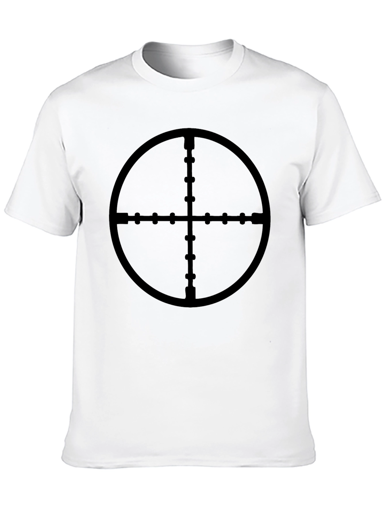 Sniper Scope Target T-Shirt - Black Cotton Tee