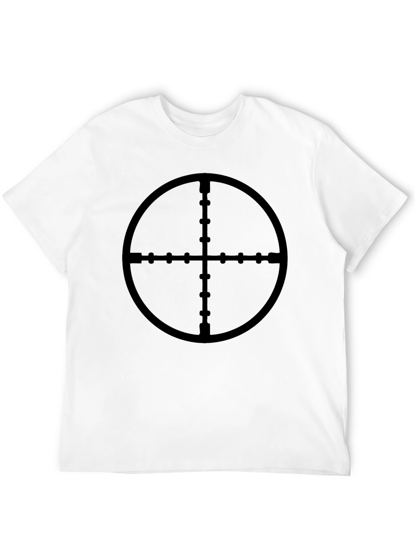 Sniper Scope Target T-Shirt - Black Cotton Tee