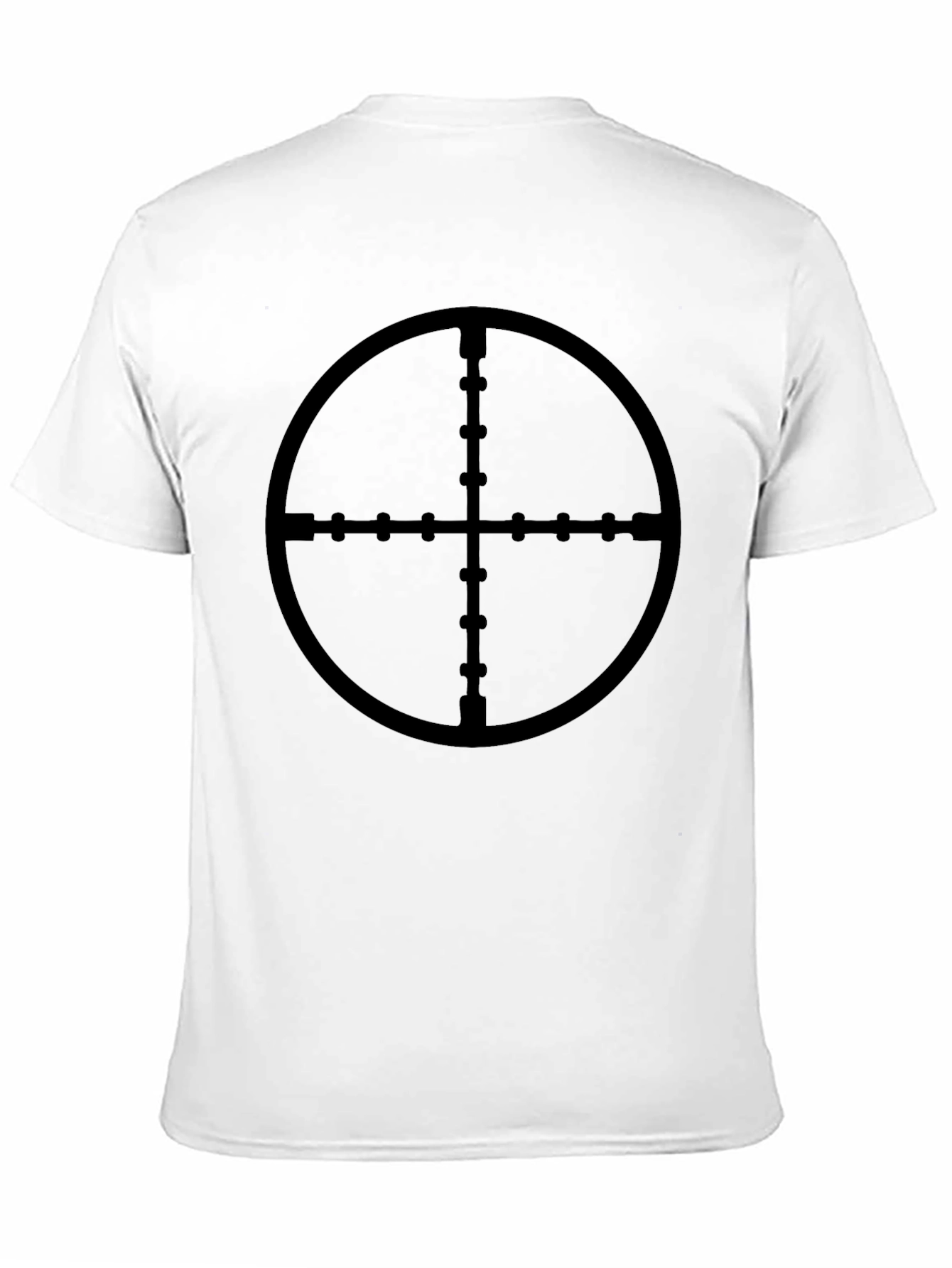 Sniper Scope Target T-Shirt - Black Cotton Tee