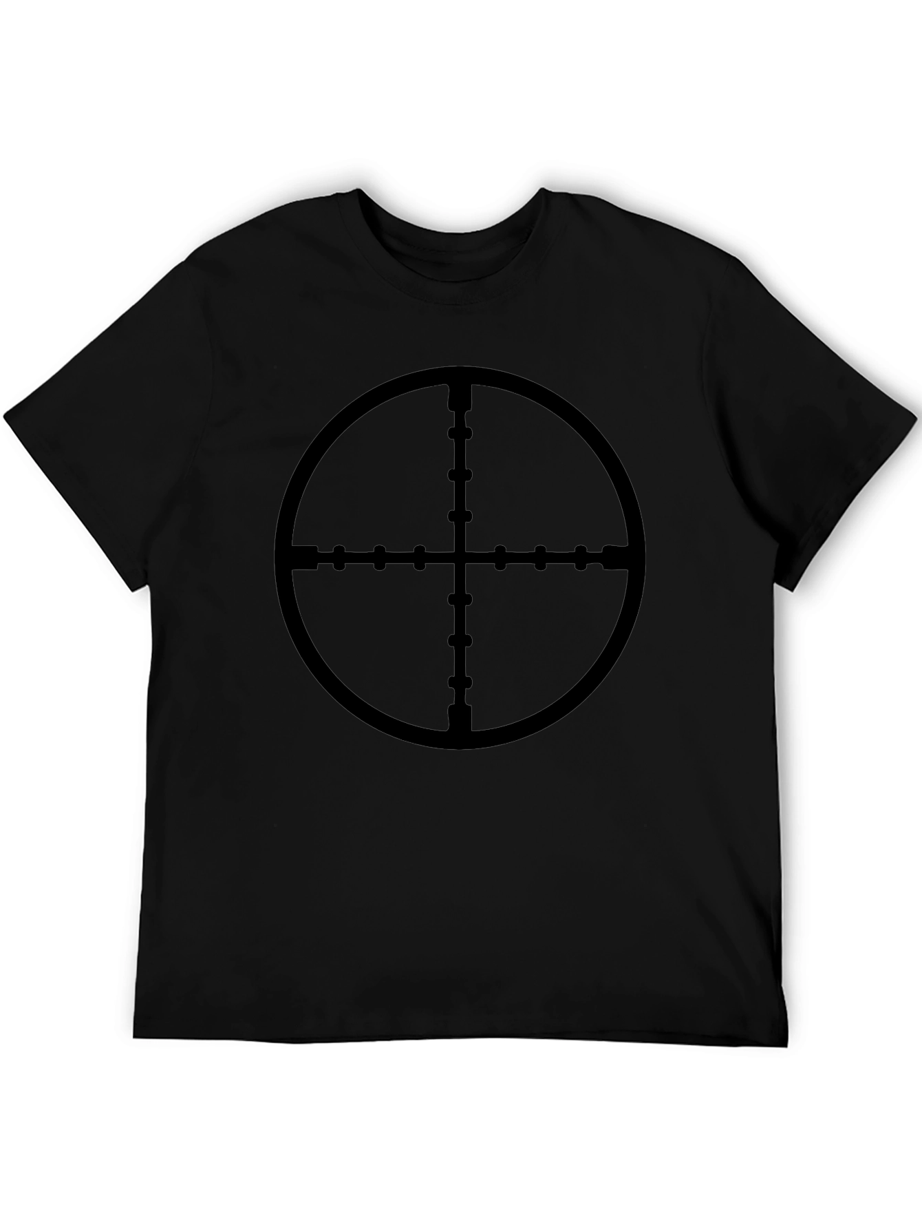 Sniper Scope Target T-Shirt - Black Cotton Tee