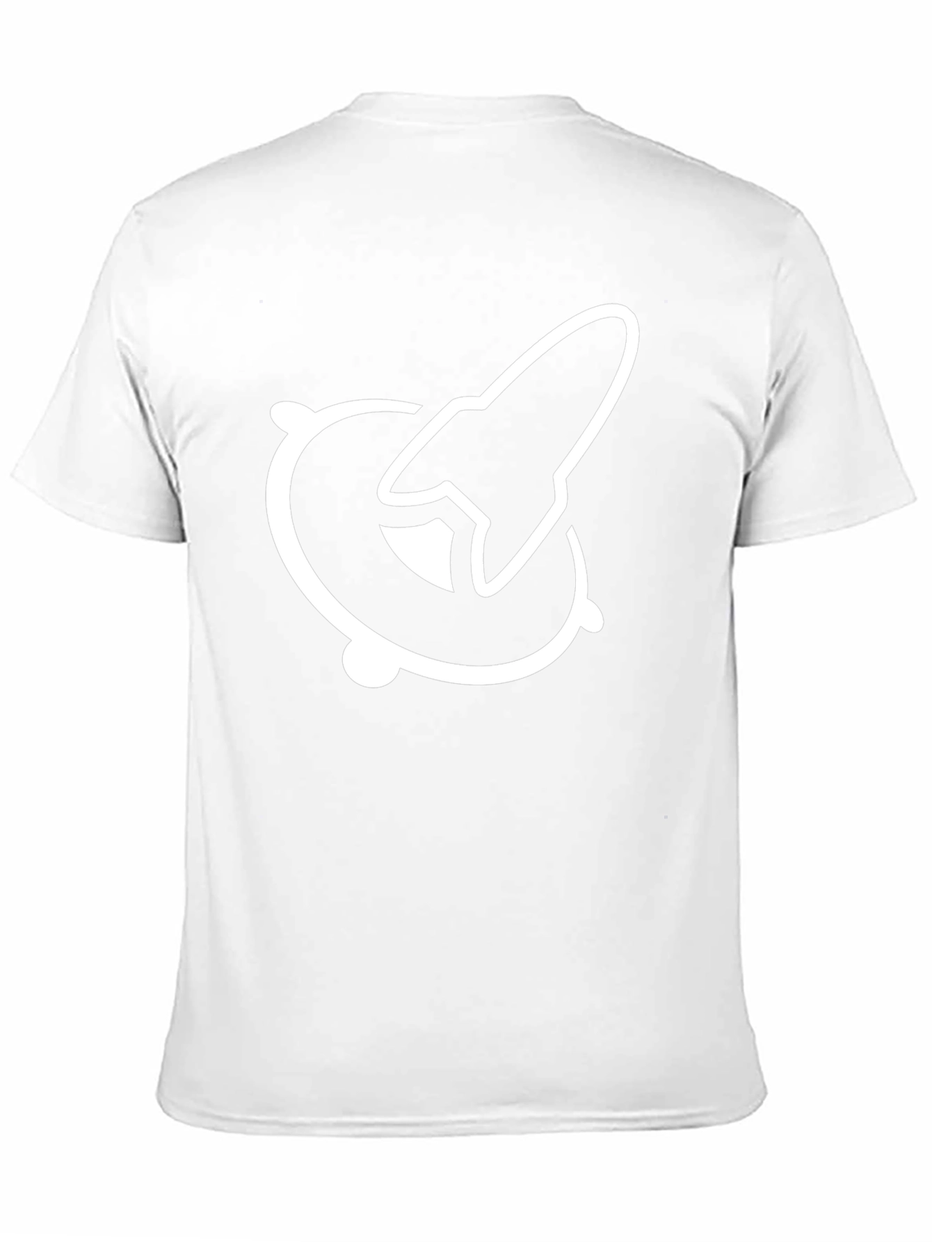 Rocket Orbit Graphic Tee - Black Cotton T-Shirt