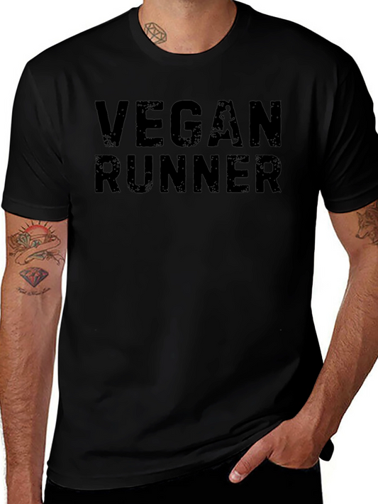 Vegan Runner T-Shirt - Black Athletic Tee
