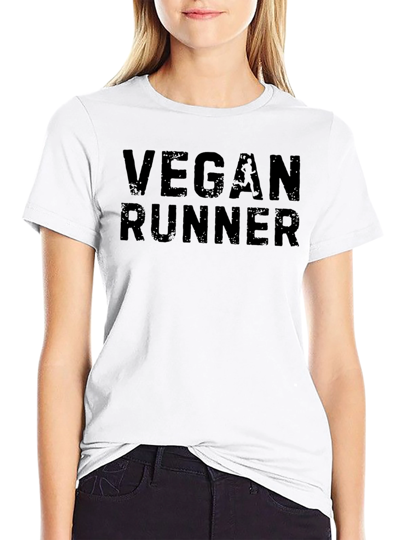 Vegan Runner T-Shirt - Black Athletic Tee