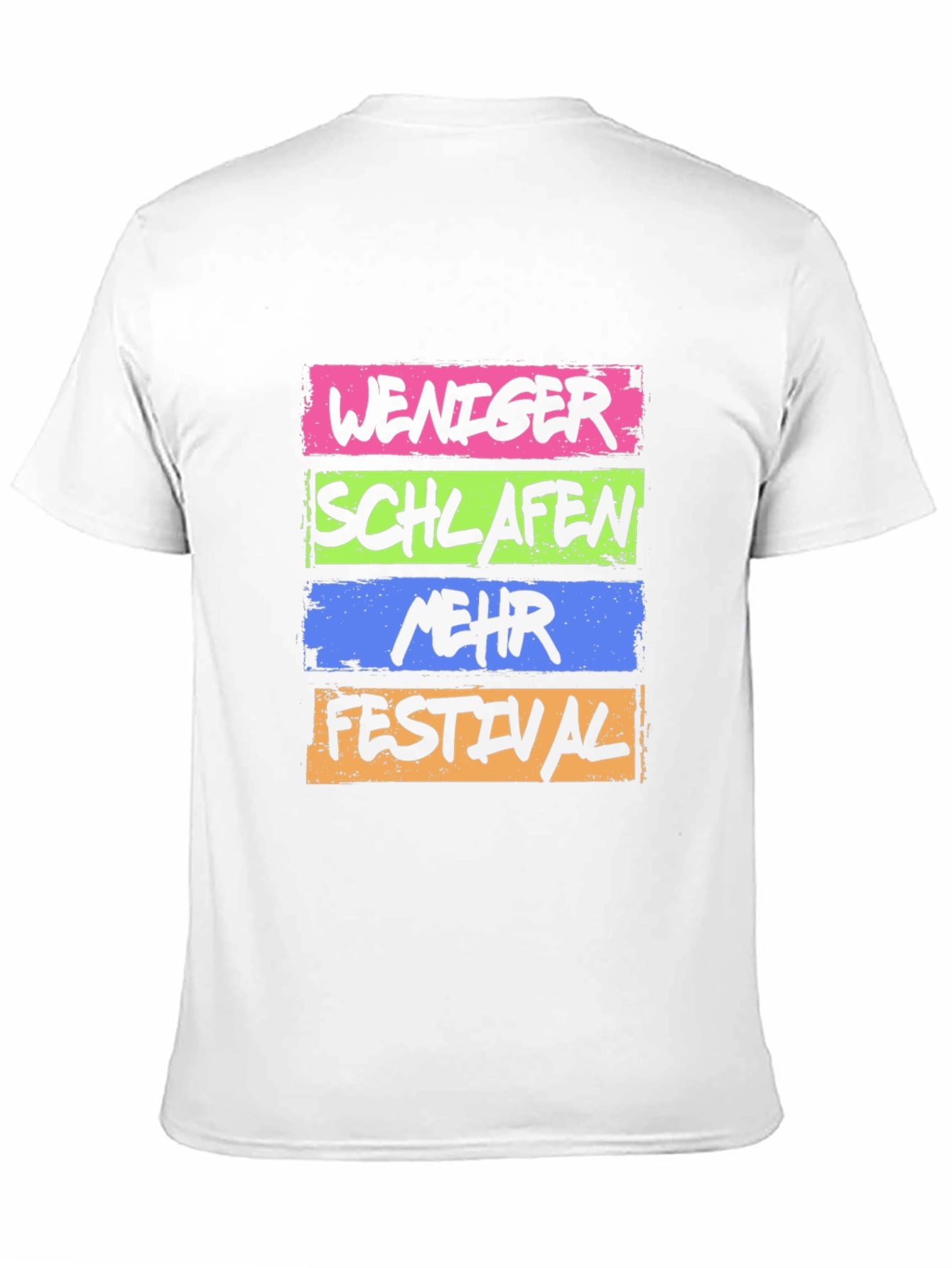 Weniger Schlafen Mehr Festival Black T-Shirt