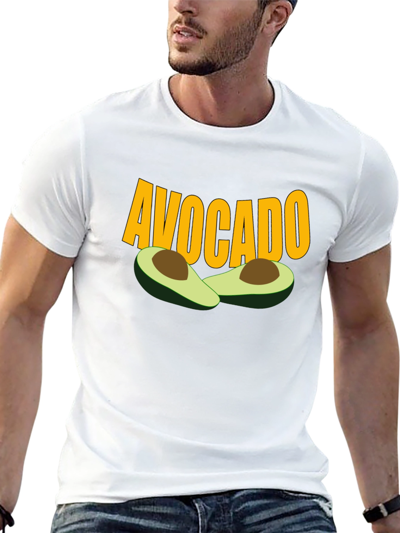 Avocado Graphic Tee - Trendy Fruit Lover Shirt