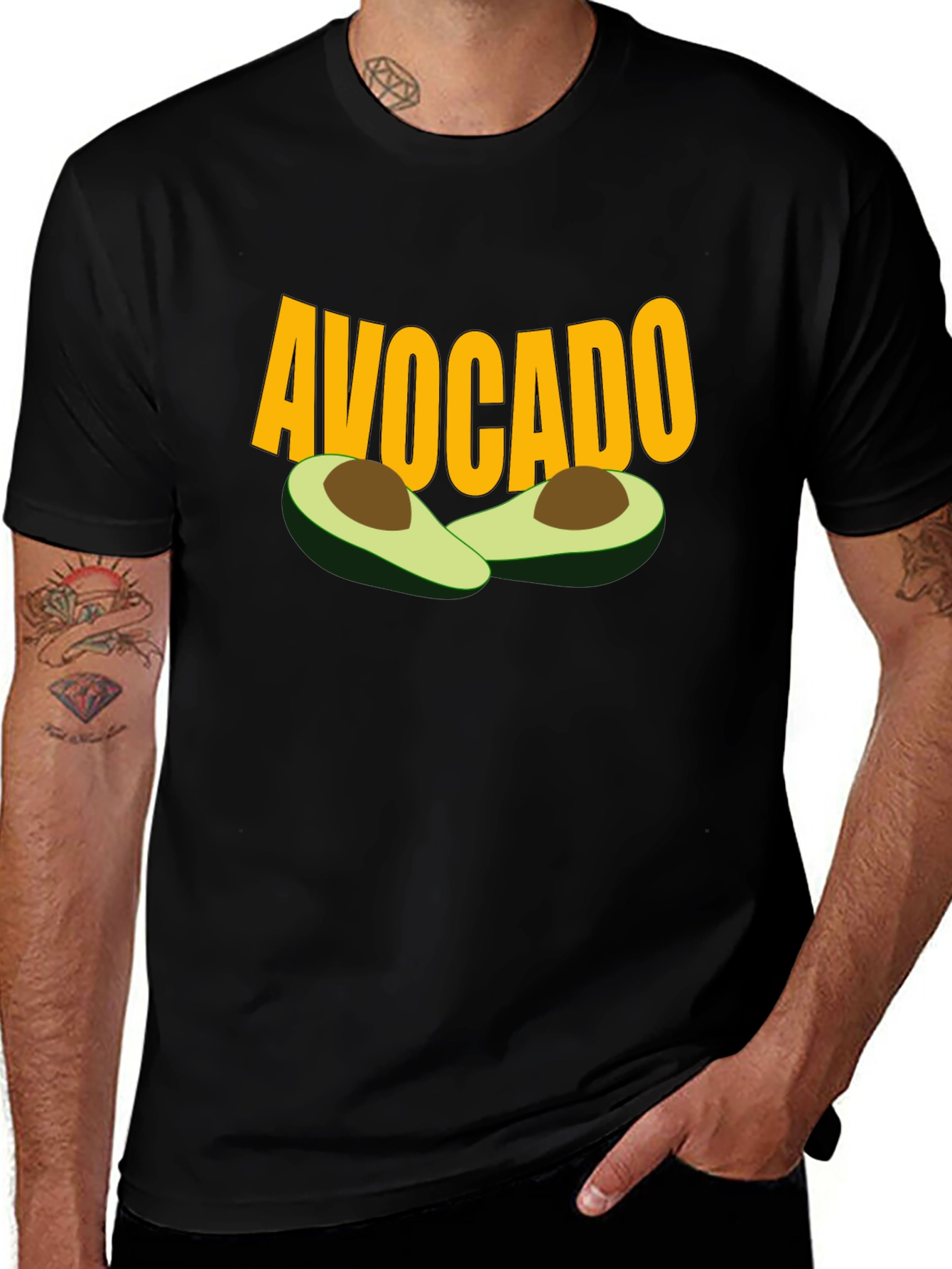 Avocado Graphic Tee - Trendy Fruit Lover Shirt