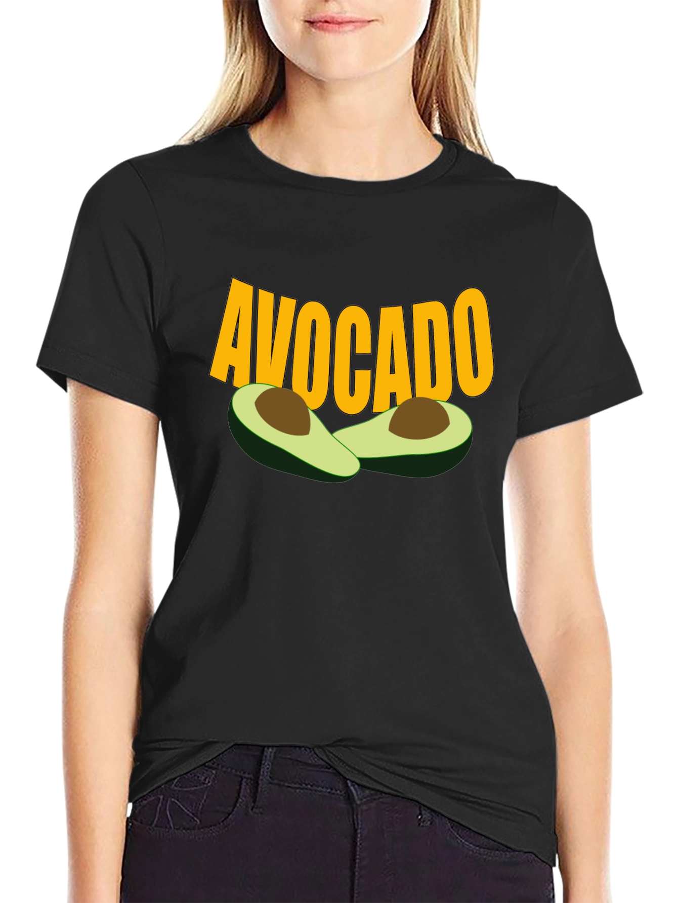 Avocado Graphic Tee - Trendy Fruit Lover Shirt