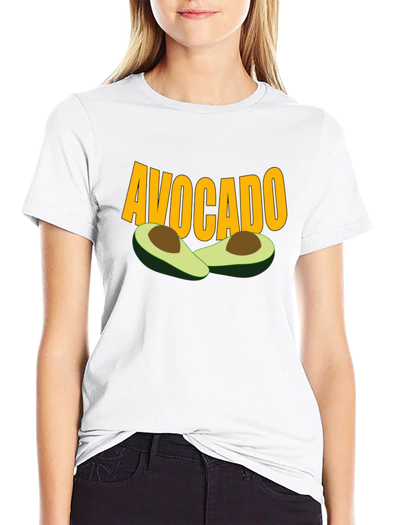 Avocado Graphic Tee - Trendy Fruit Lover Shirt