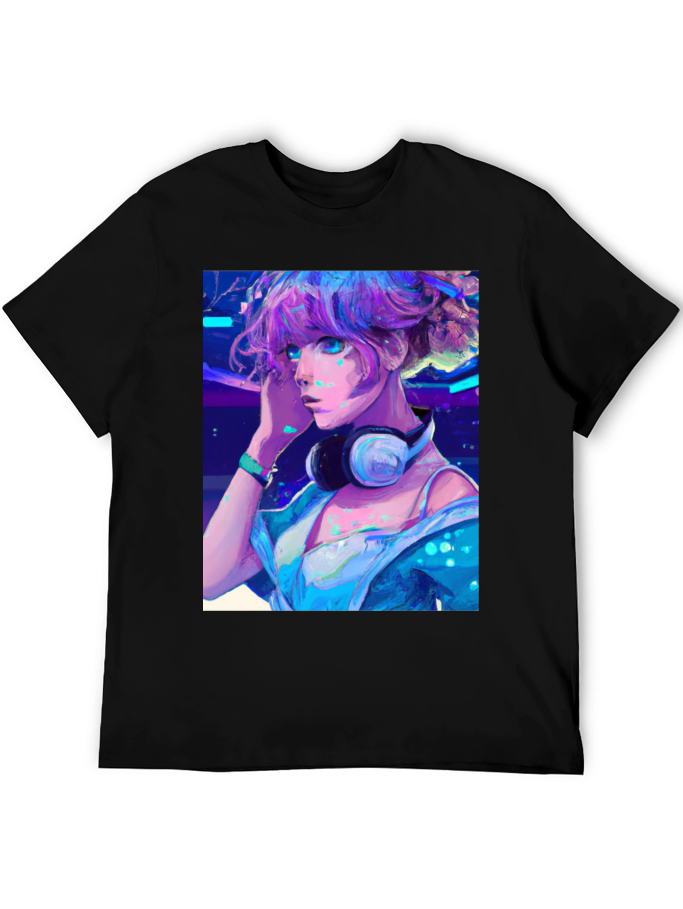 Anime Girl Graphic Tee - Cool Manga Shirt