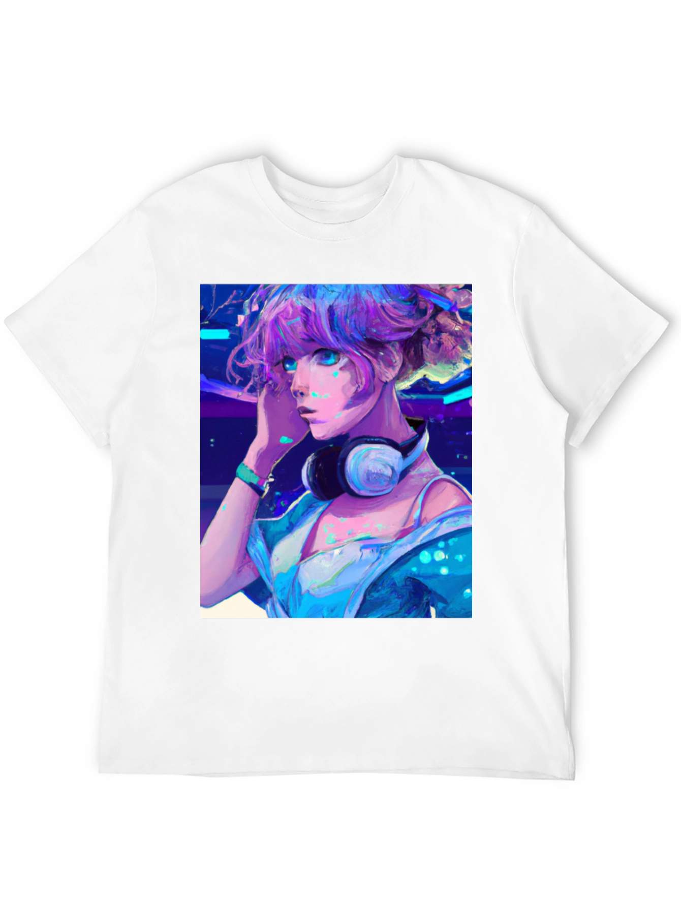 Anime Girl Graphic Tee - Cool Manga Shirt