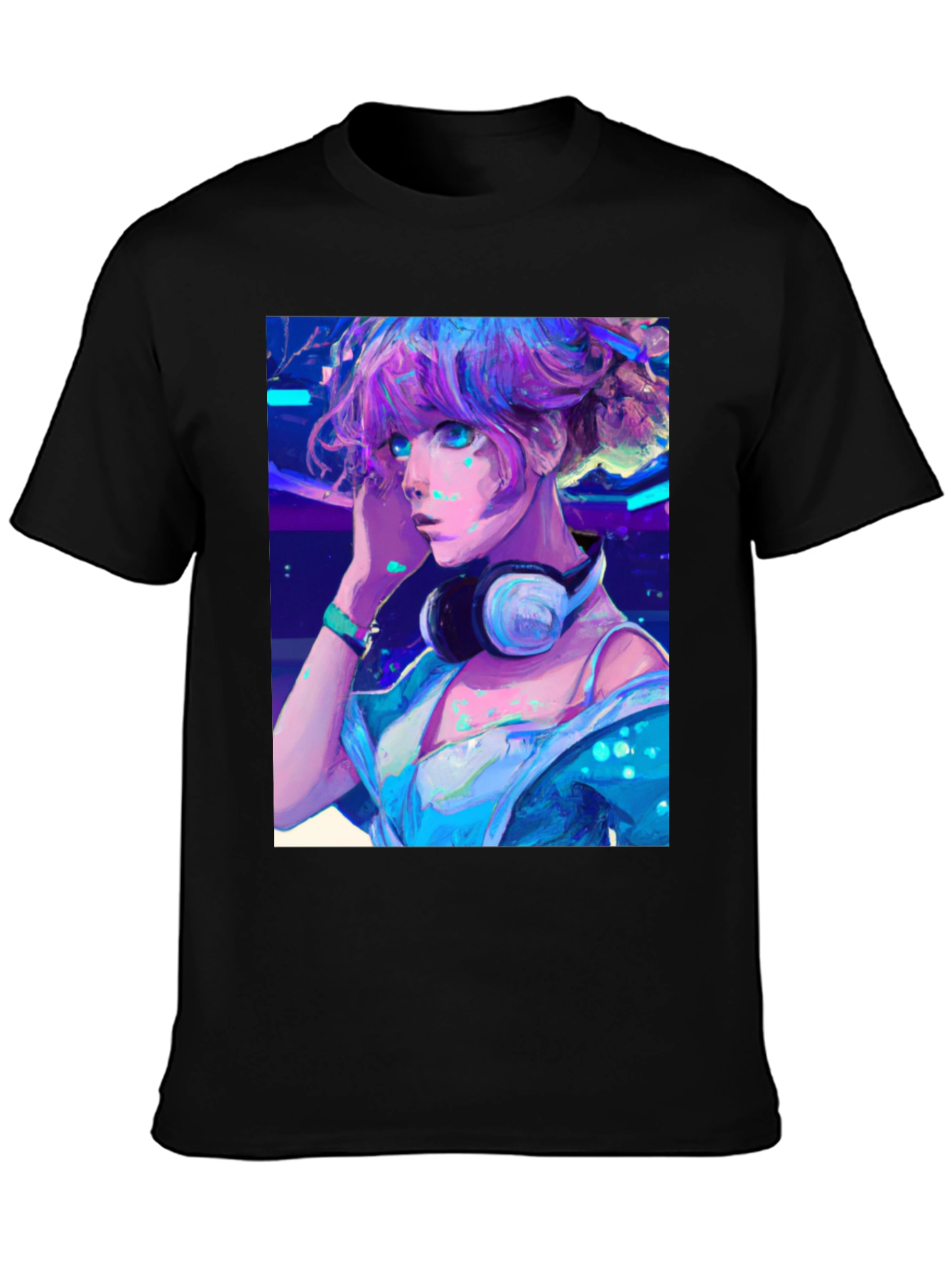 Anime Girl Graphic Tee - Cool Manga Shirt