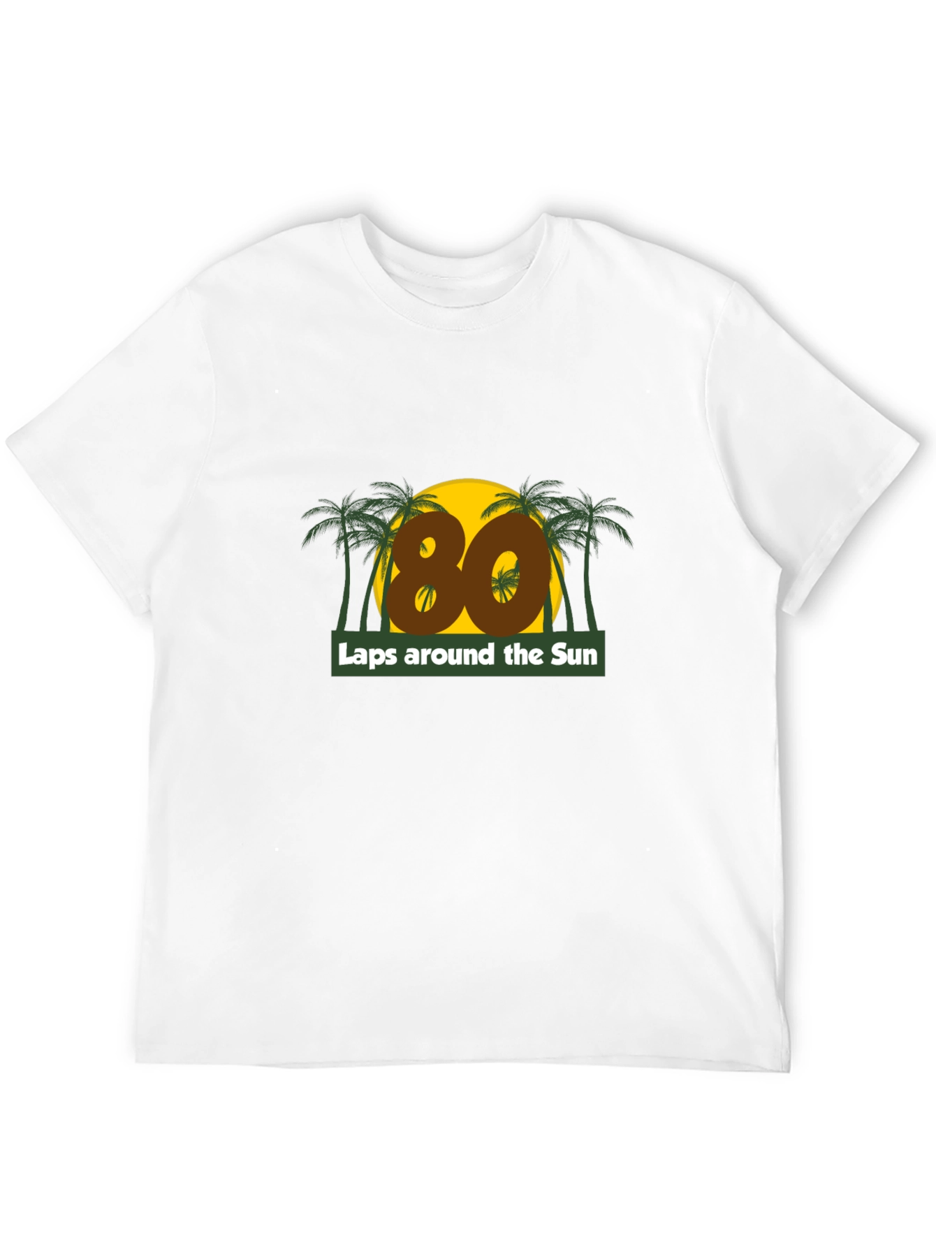 80 Laps Around the Sun Graphic T-Shirt