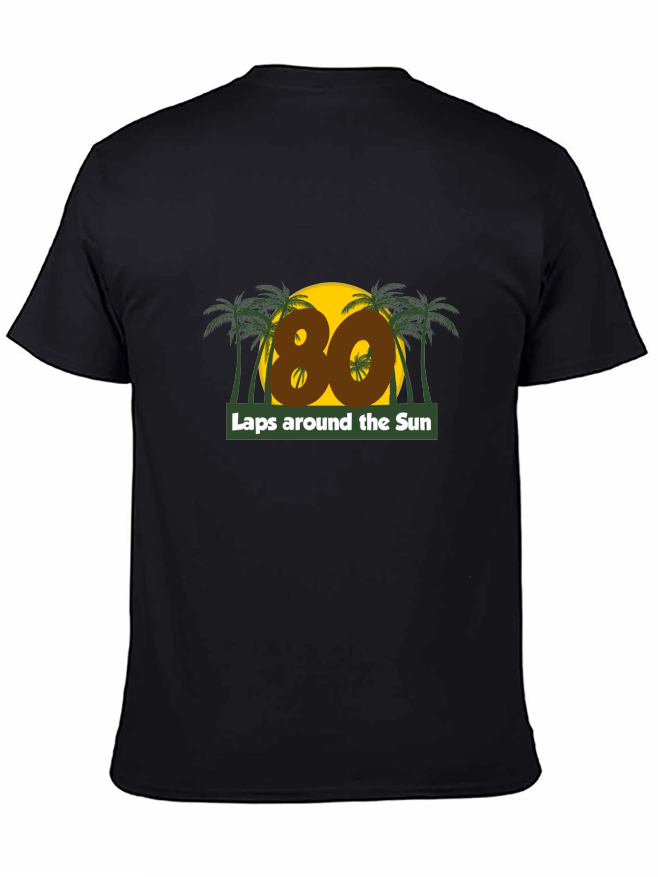 80 Laps Around the Sun Graphic T-Shirt