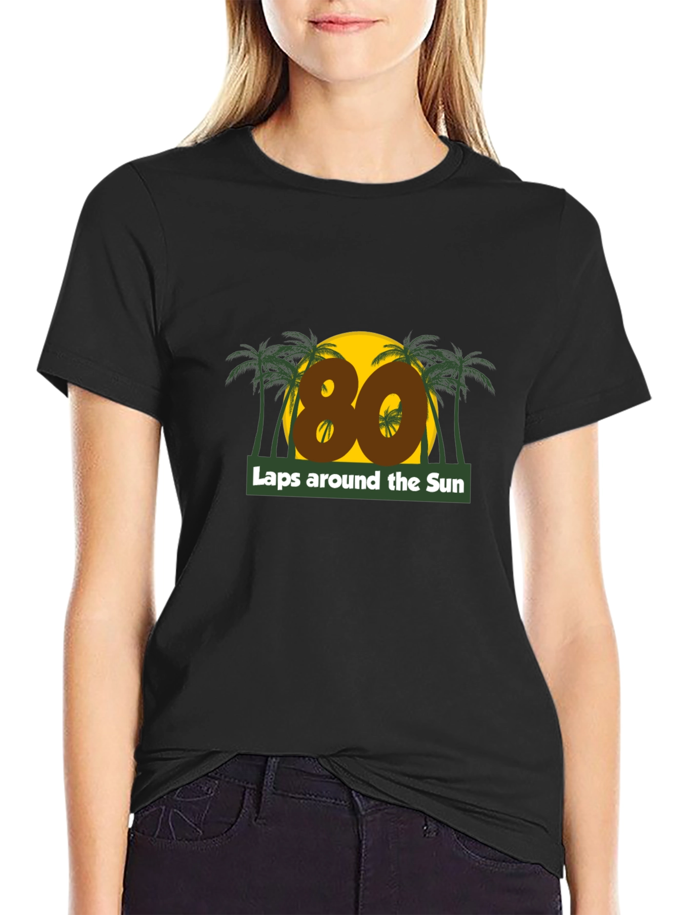 80 Laps Around the Sun Graphic T-Shirt