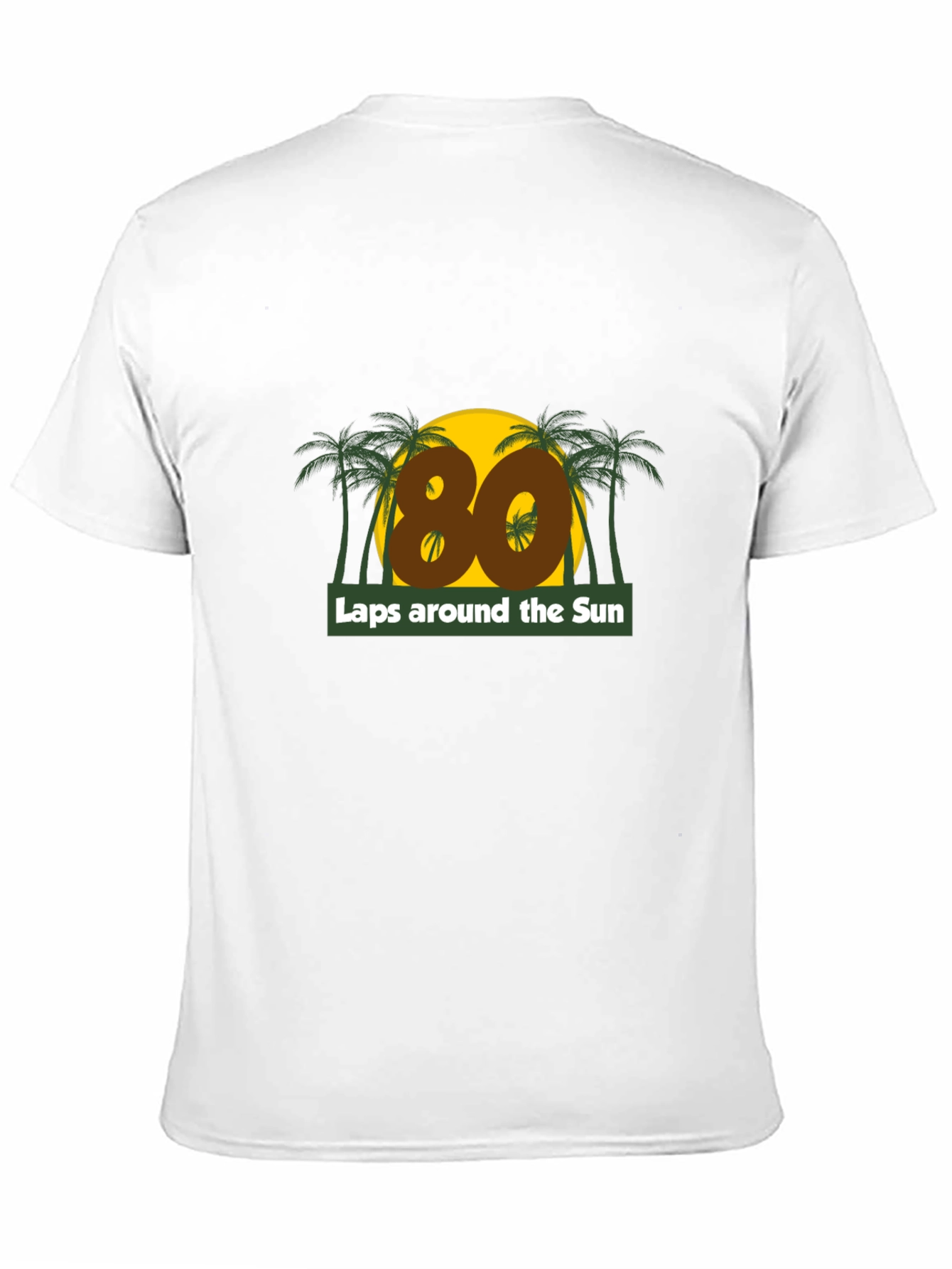80 Laps Around the Sun Graphic T-Shirt
