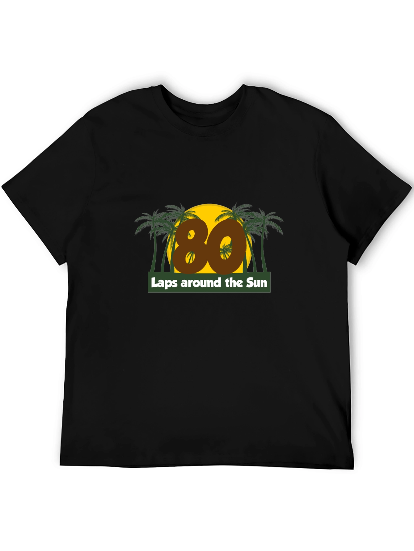 80 Laps Around the Sun Graphic T-Shirt