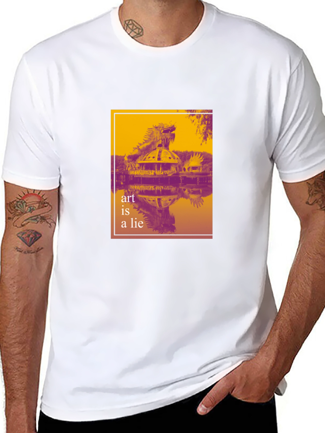 Art is a Lie Graphic T-Shirt