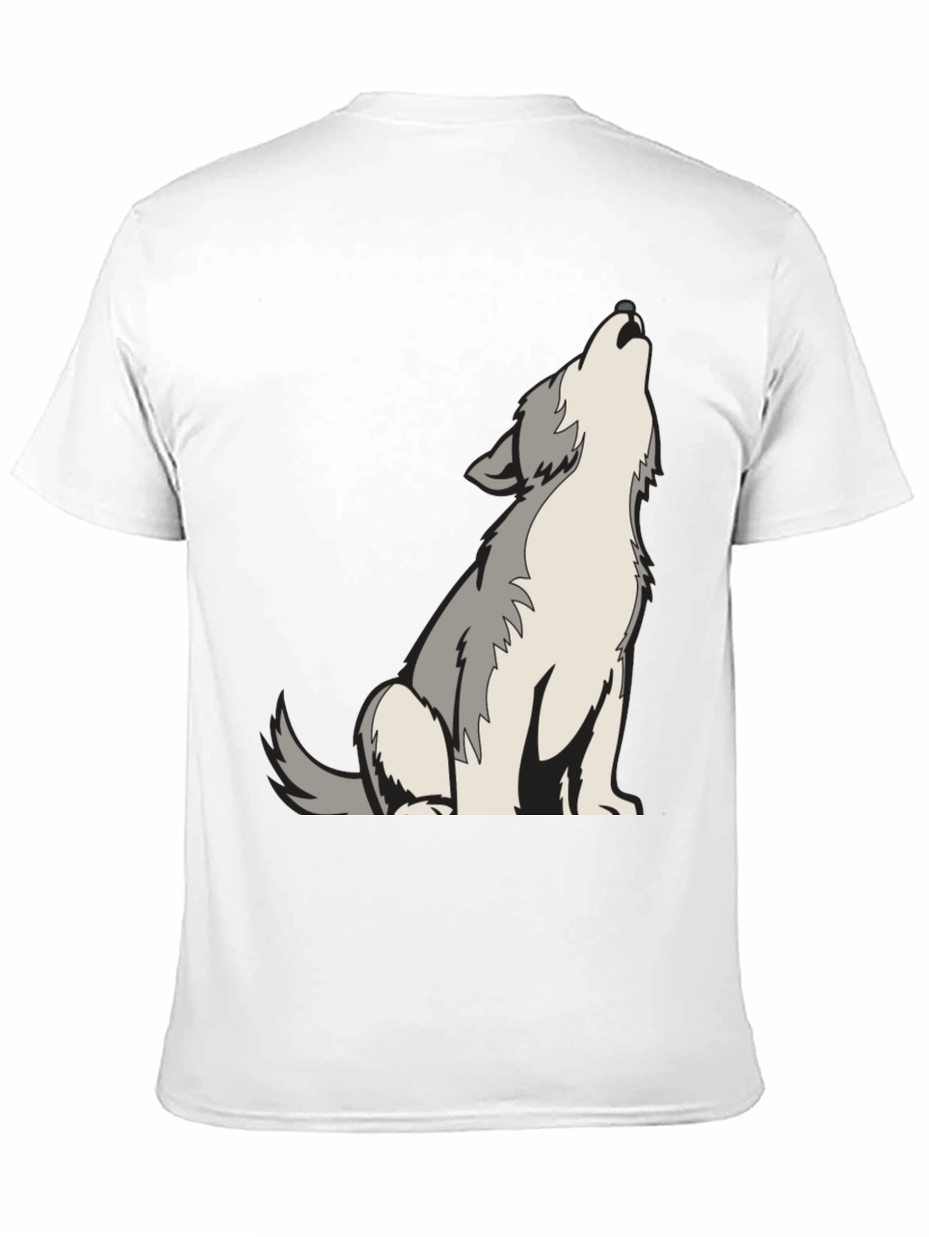 Wolf Howling Graphic Tee - Cool Animal Design