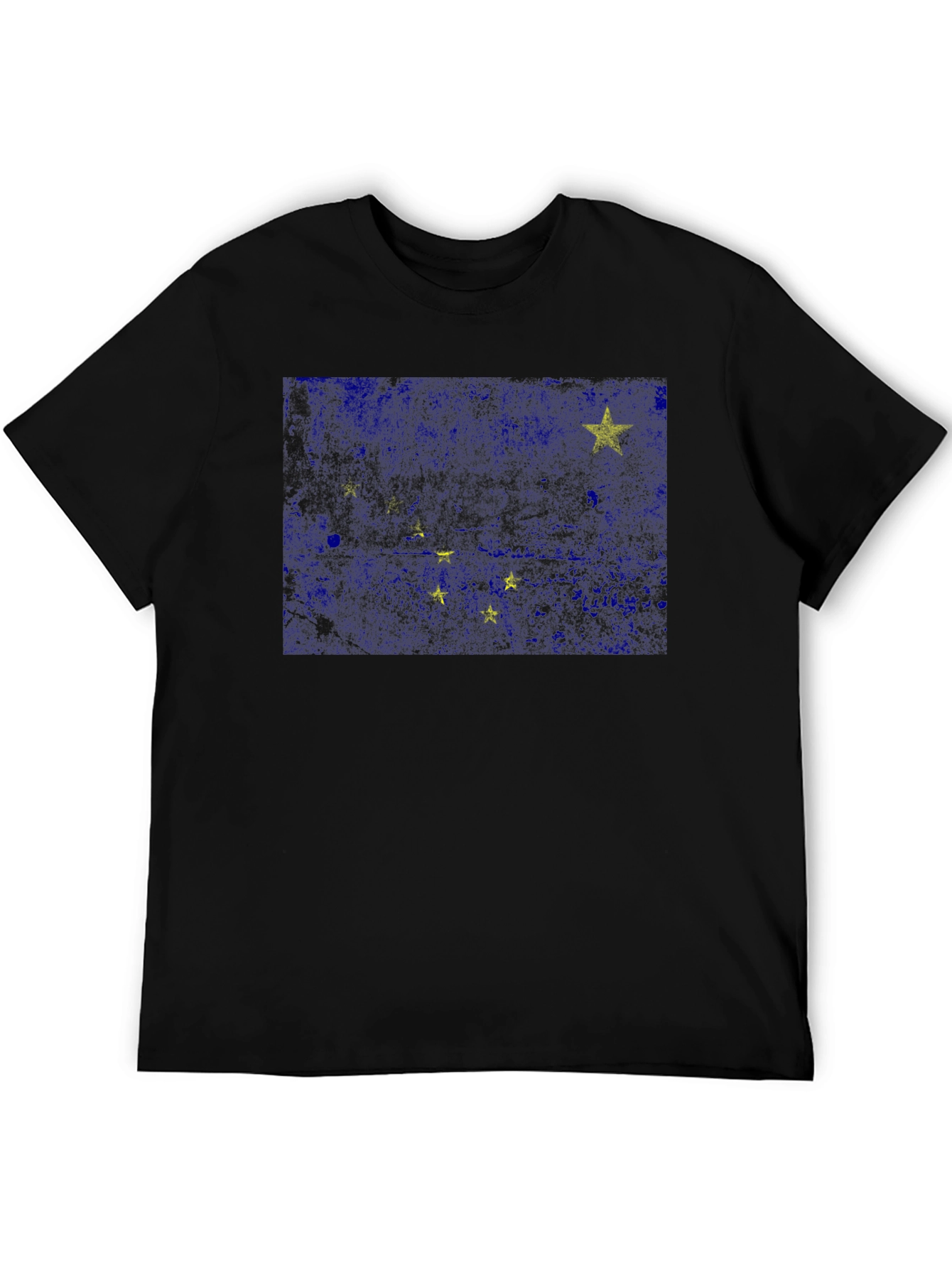 Alaska State Flag Black T-Shirt