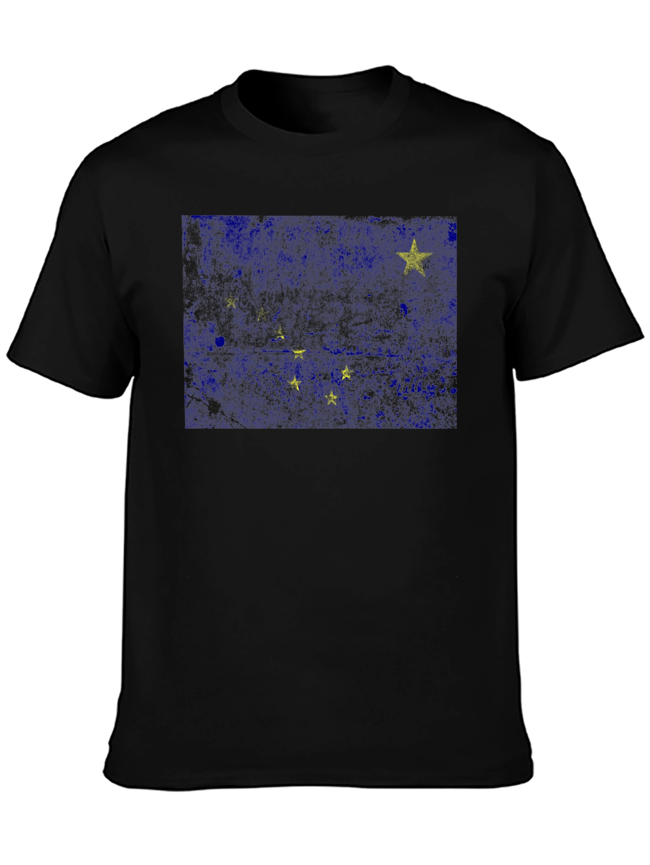 Alaska State Flag Black T-Shirt