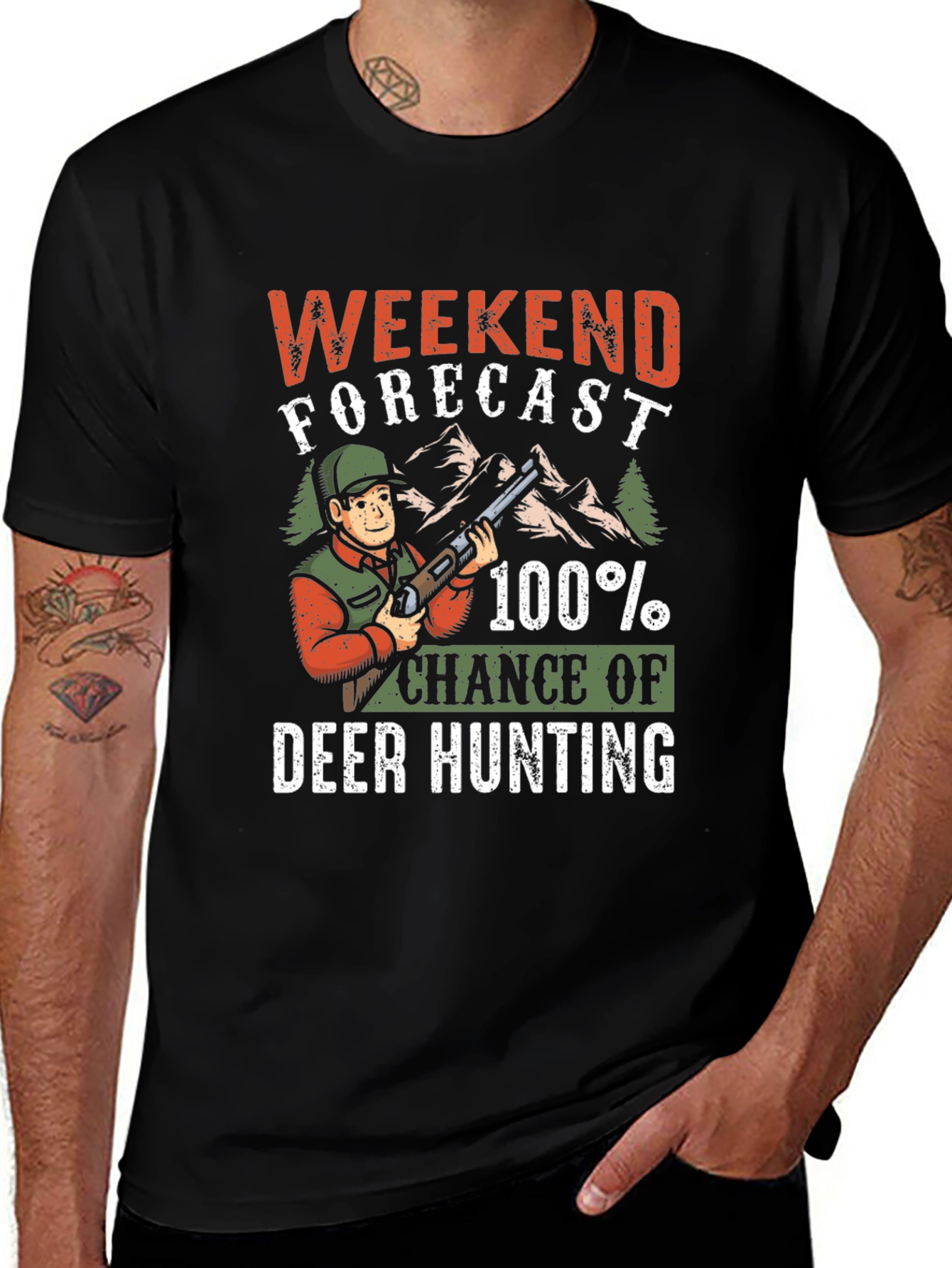 Weekend Forecast Deer Hunting T-Shirt