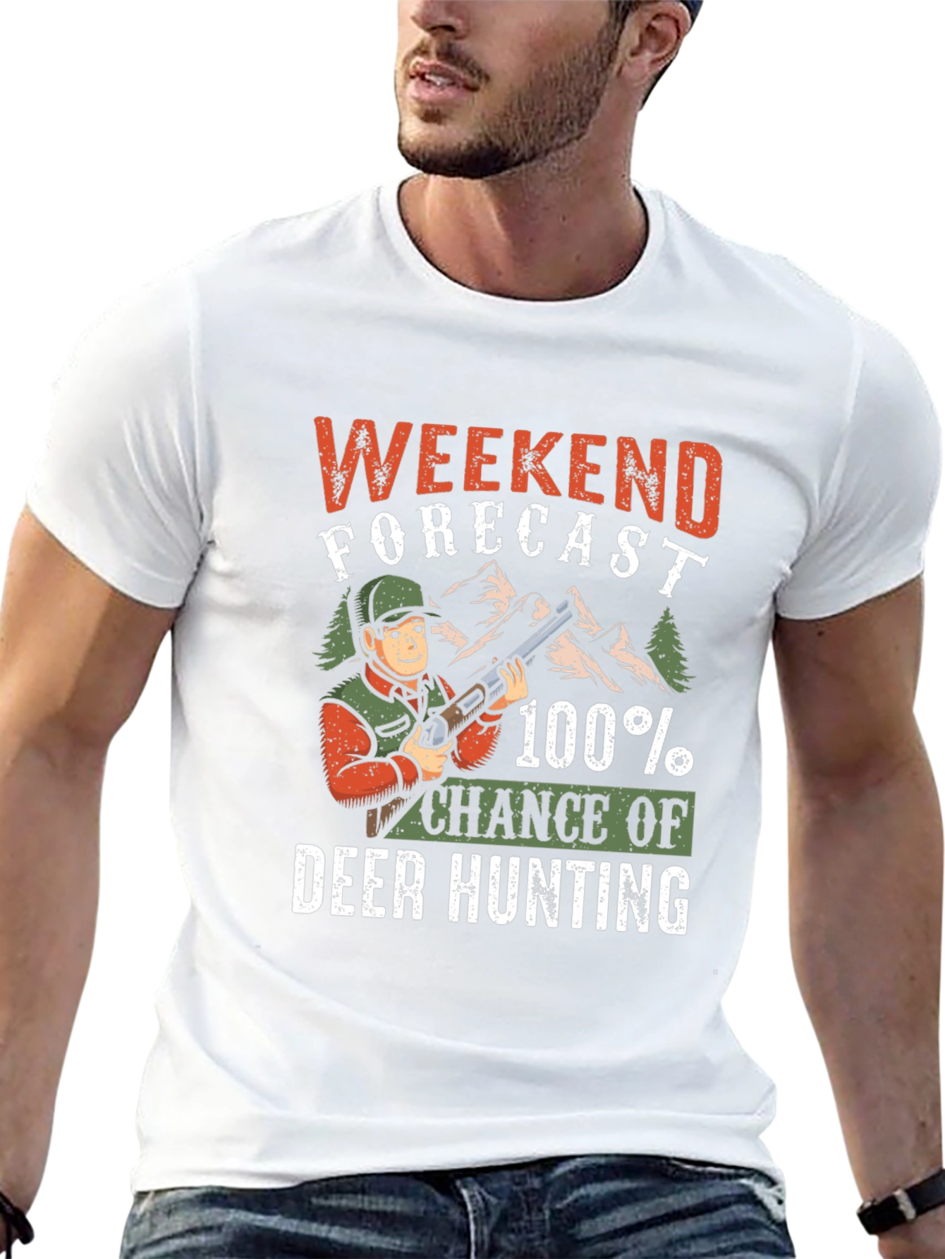 Weekend Forecast Deer Hunting T-Shirt
