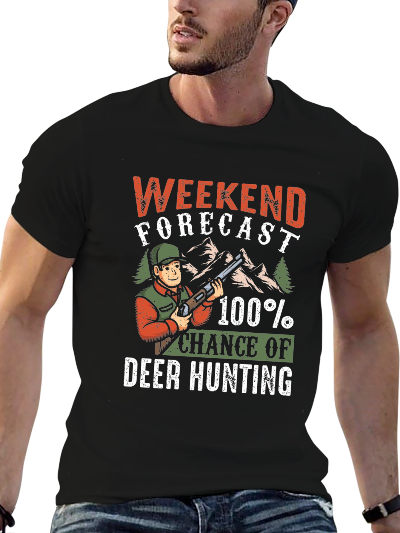 Weekend Forecast Deer Hunting T-Shirt