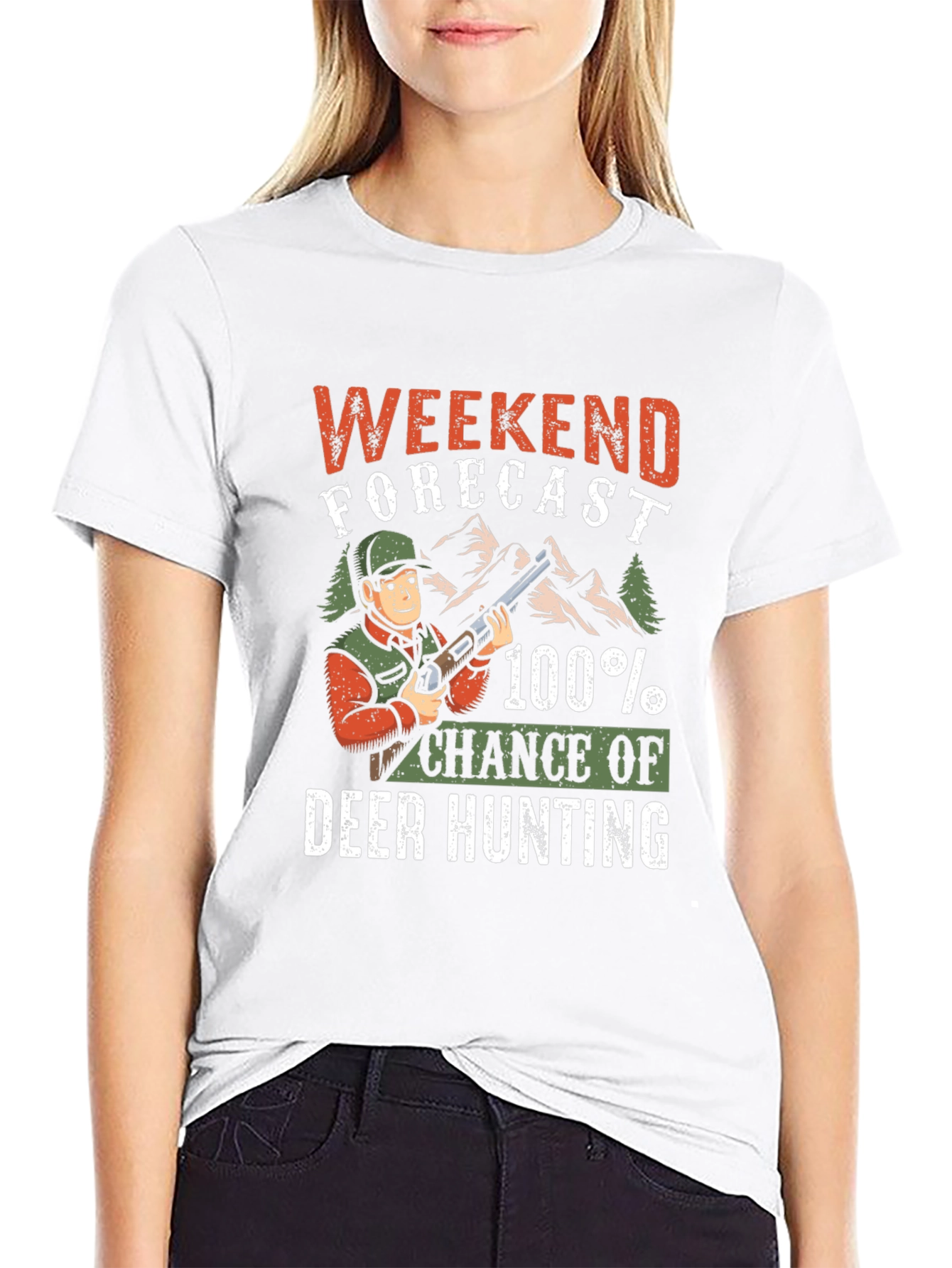 Weekend Forecast Deer Hunting T-Shirt
