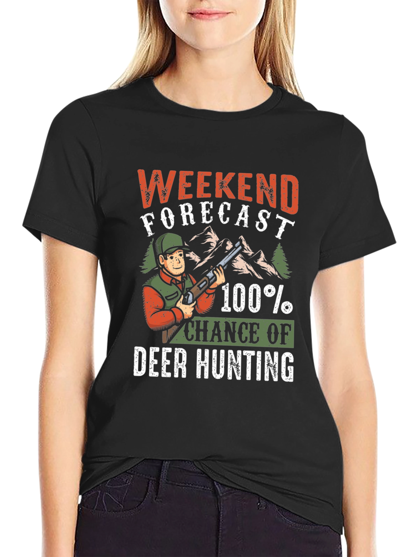 Weekend Forecast Deer Hunting T-Shirt