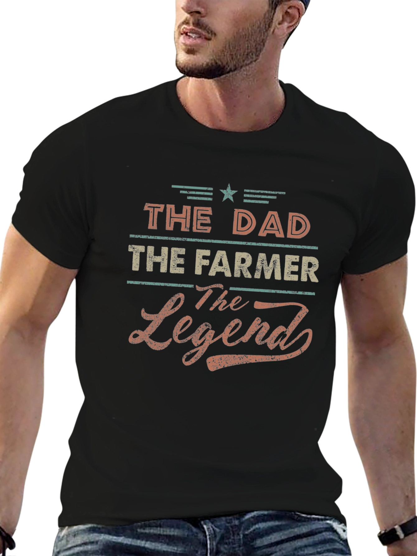 The Dad The Farmer The Legend Graphic Tee