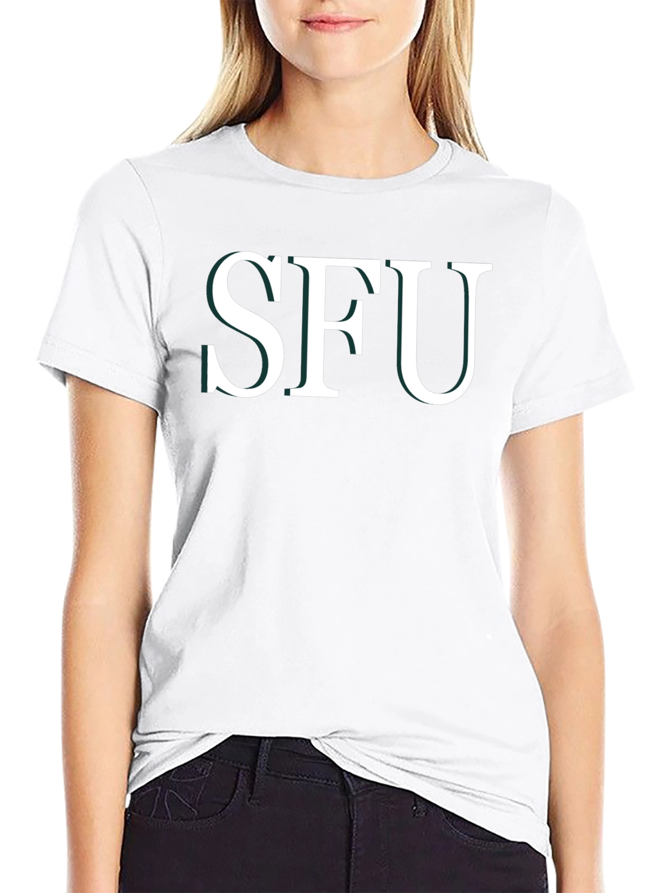 SFU Graphic Tee - Black Casual T-Shirt