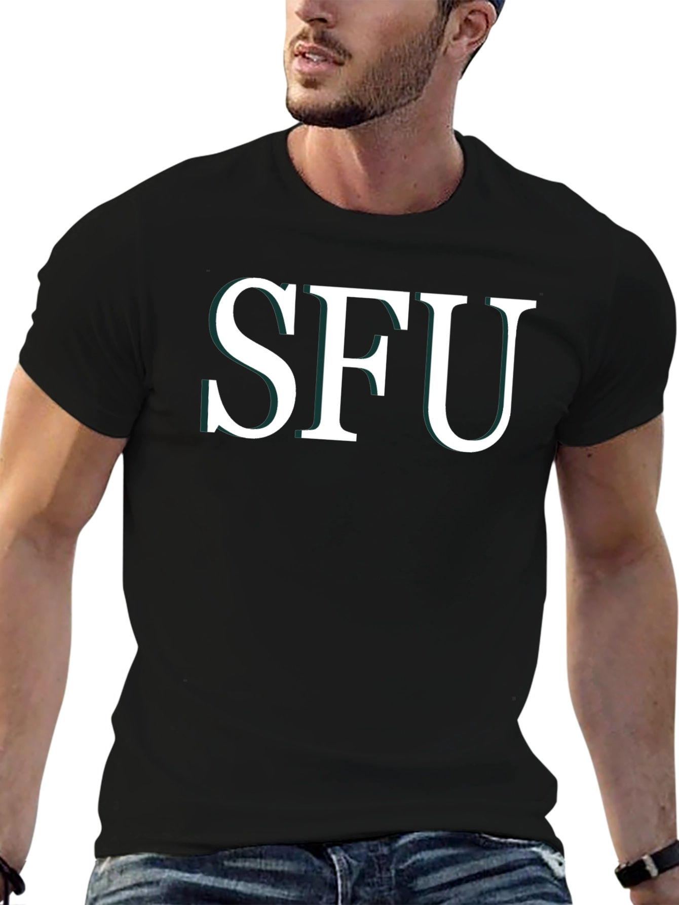 SFU Graphic Tee - Black Casual T-Shirt