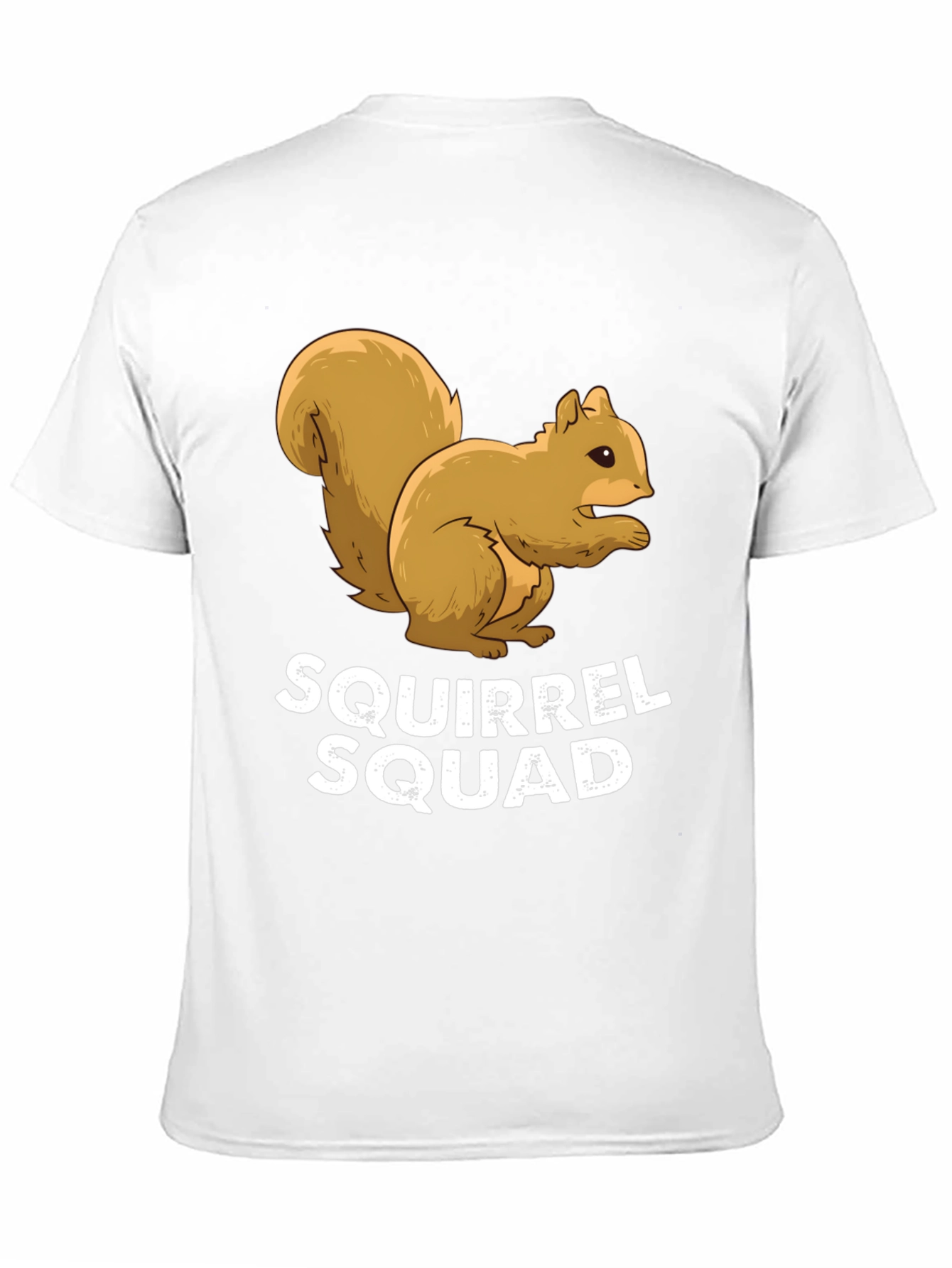Squirrel Squad Graphic Tee - Black Crew Neck Shirt