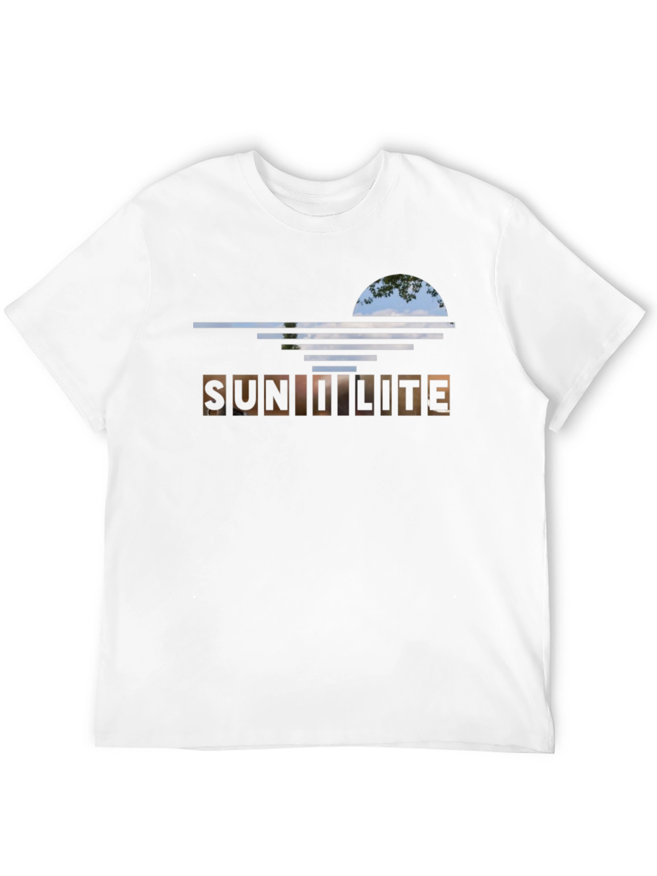 Sunlit Design Black T-Shirt