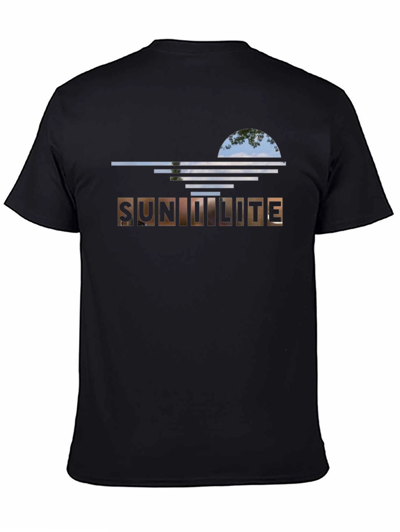 Sunlit Design Black T-Shirt