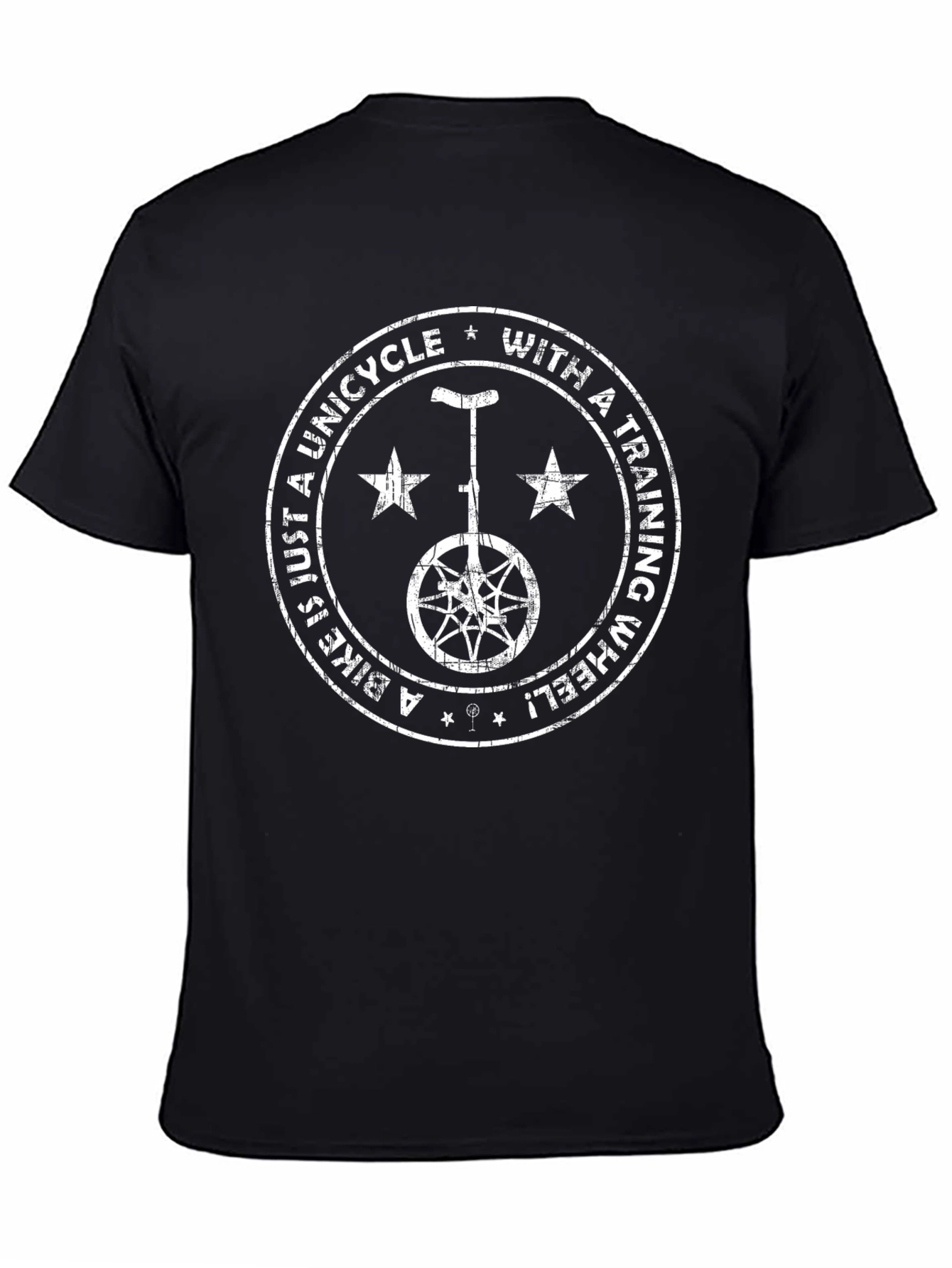 Unicycle Training Wheel Graphic Tee