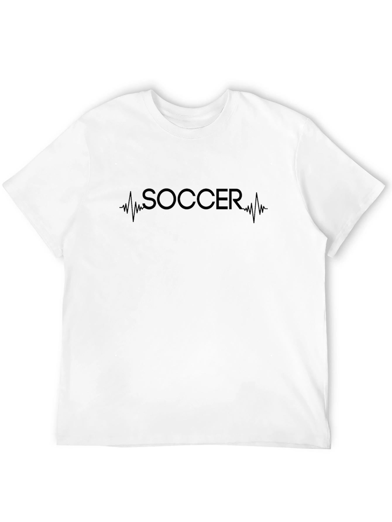 Soccer Heartbeat Graphic Tee - Stylish Fan T-Shirt