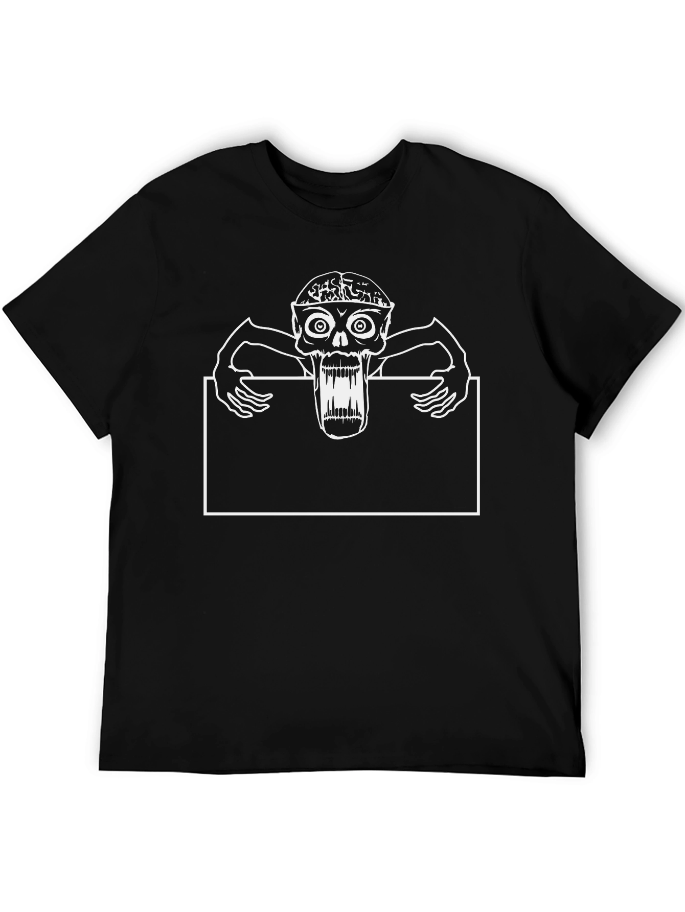 Zombie Head Black T-Shirt